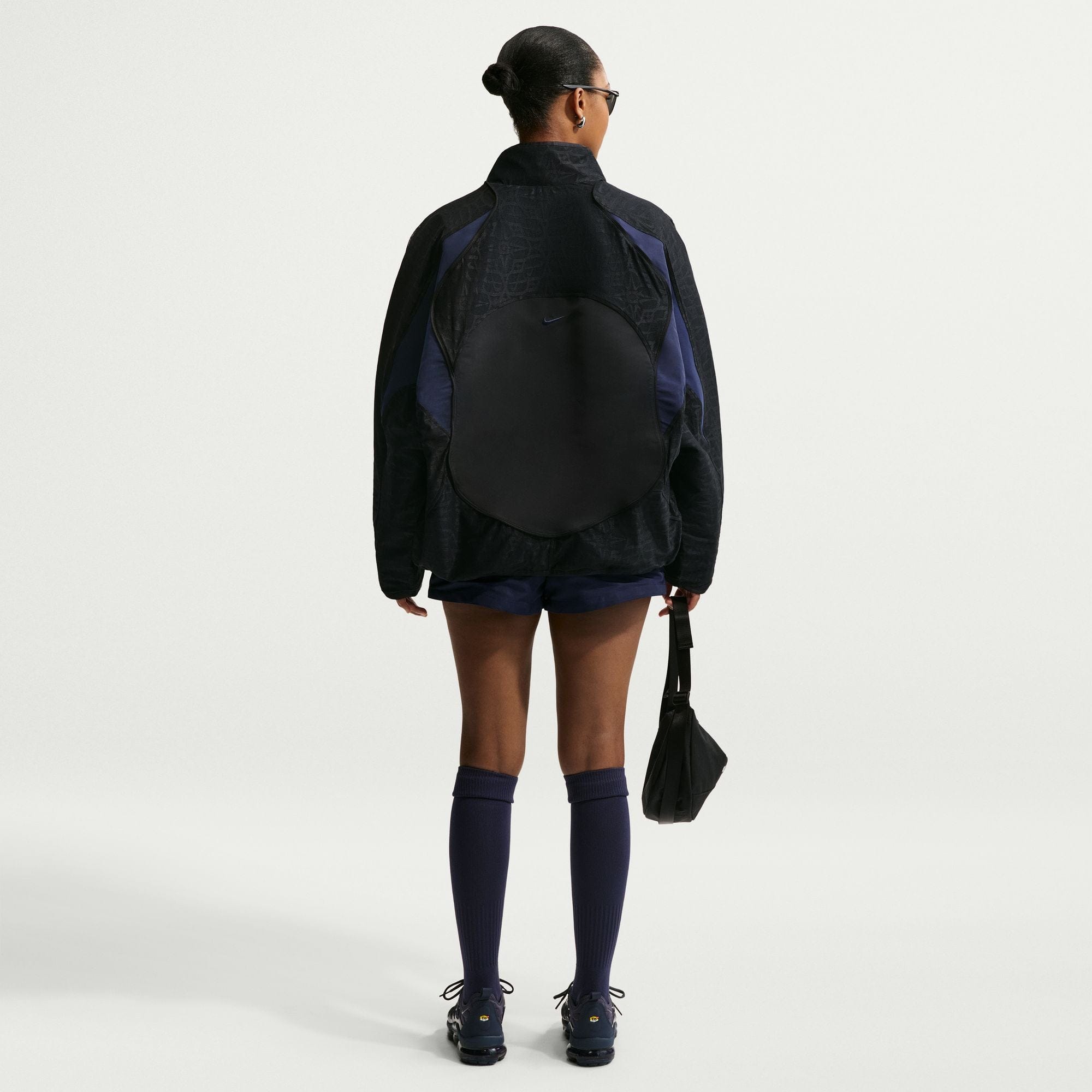 Nike Womens Nike Oversized Lace Track Jacket Black