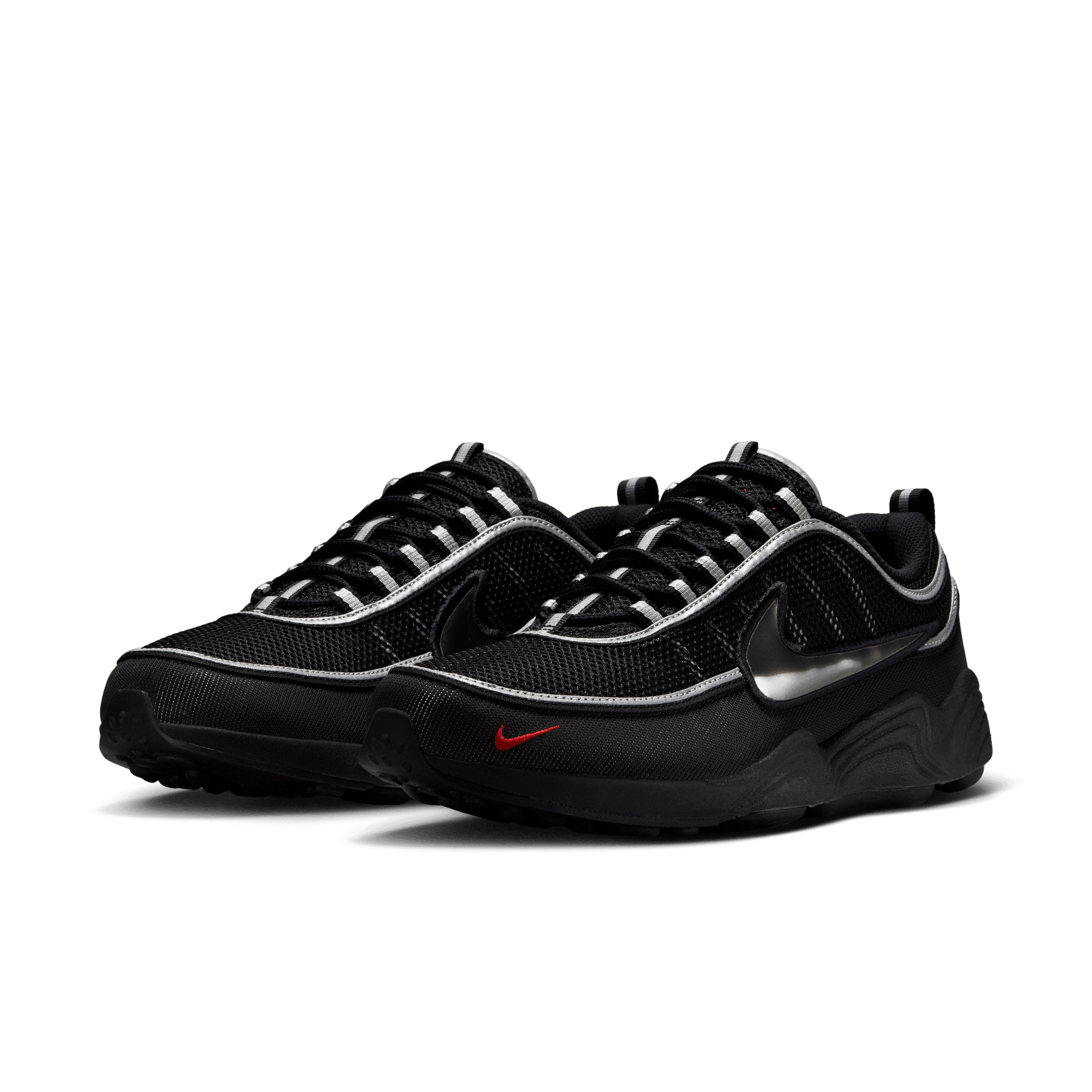 Nike AIR ZOOM SPIRIDON - BLACK / METALLIC SILVER