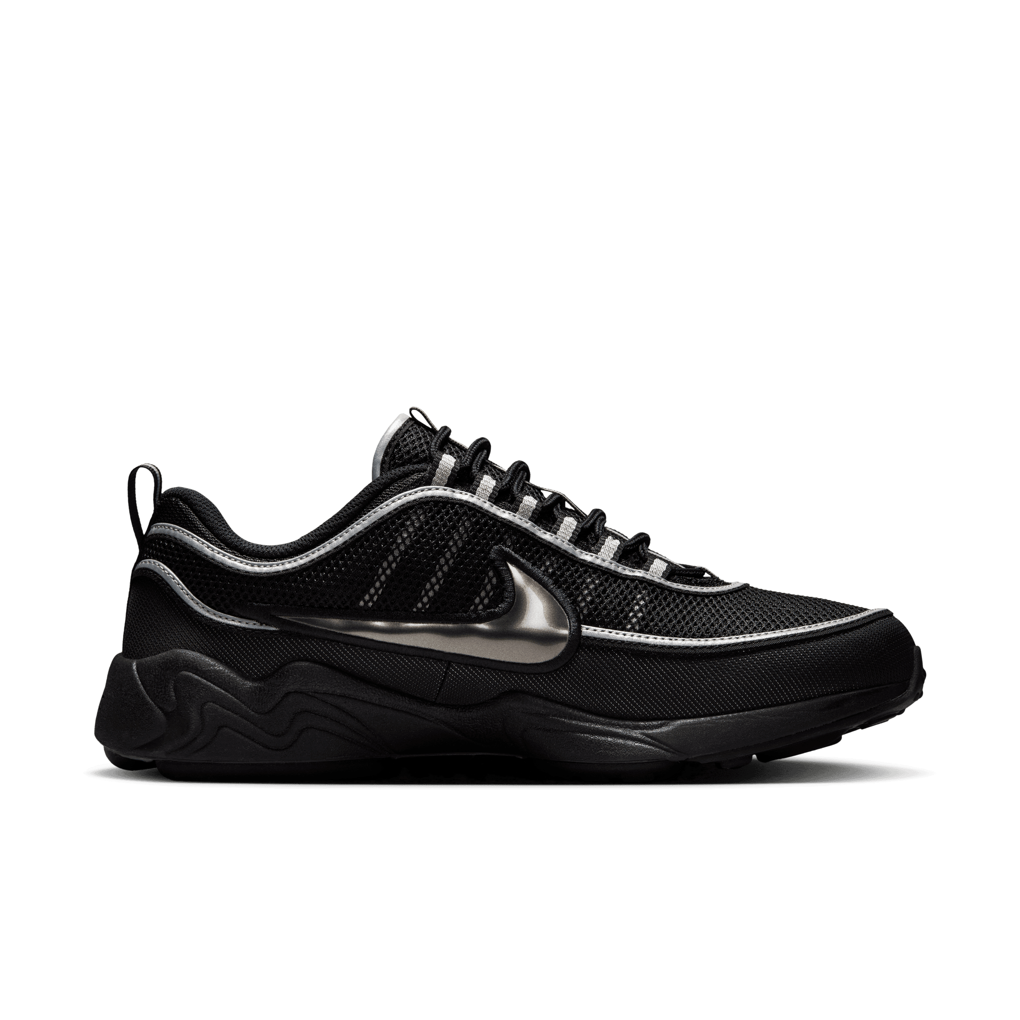 Nike AIR ZOOM SPIRIDON - BLACK / METALLIC SILVER