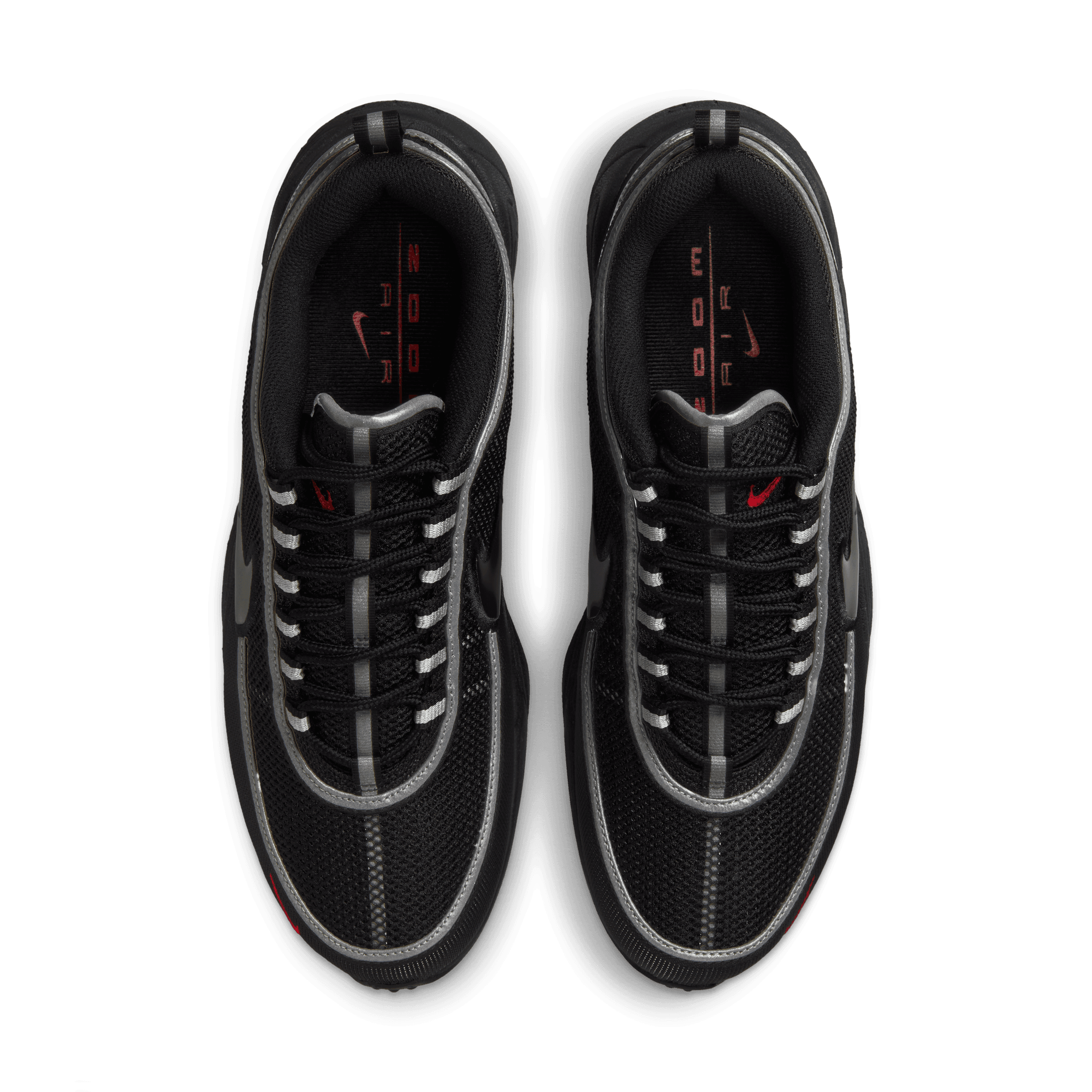 Nike AIR ZOOM SPIRIDON - BLACK / METALLIC SILVER