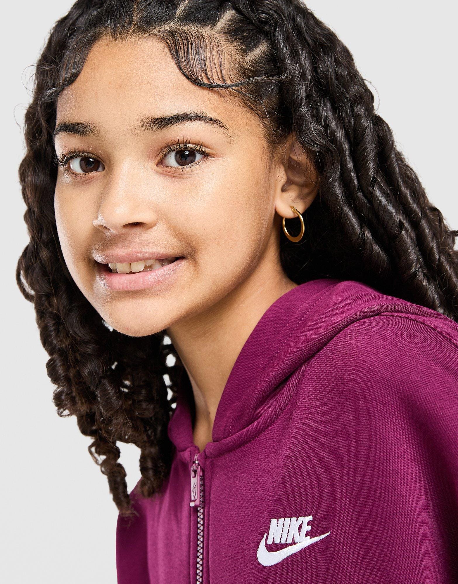 Nike Girls' Club Fleece Full Zip Hoodie Junior