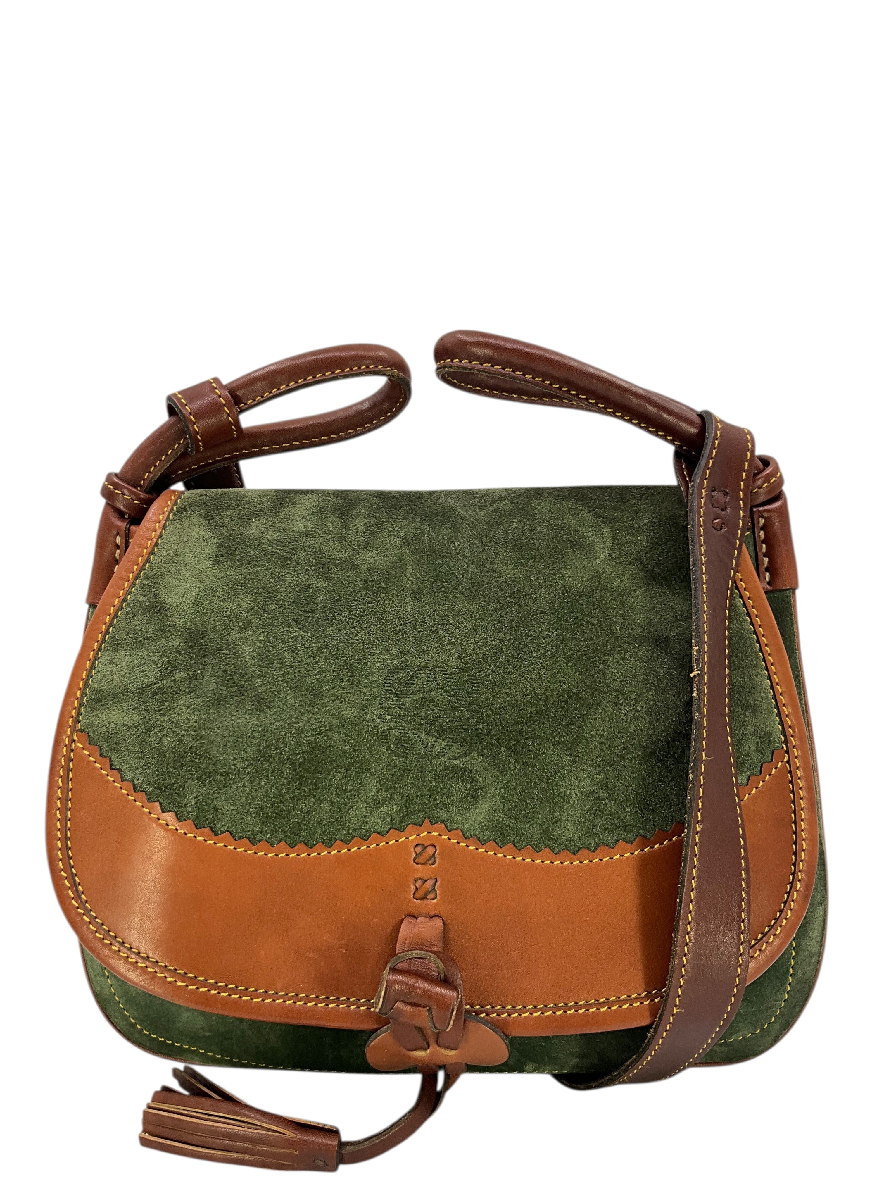 Loewe Vintage Suede Saddle Bag