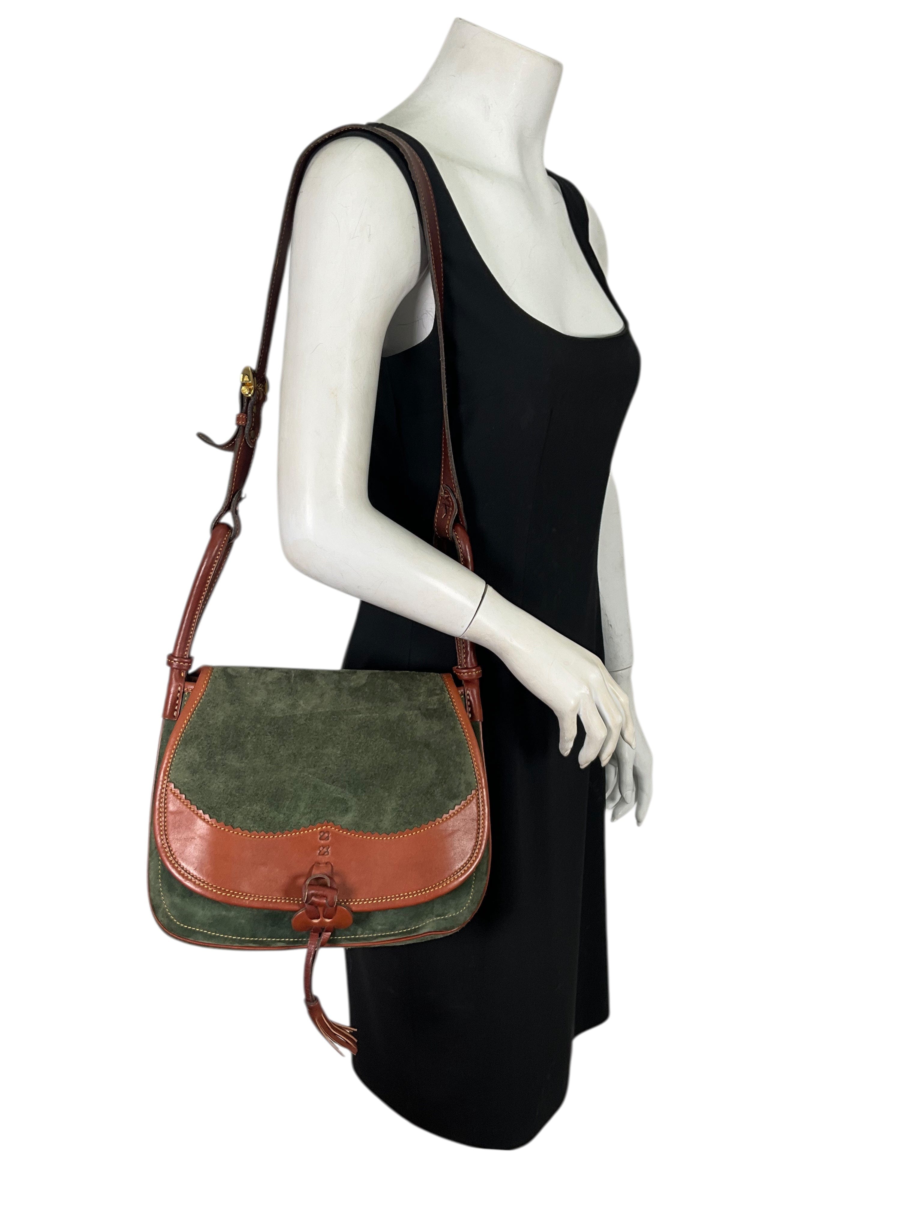 Loewe Vintage Suede Saddle Bag