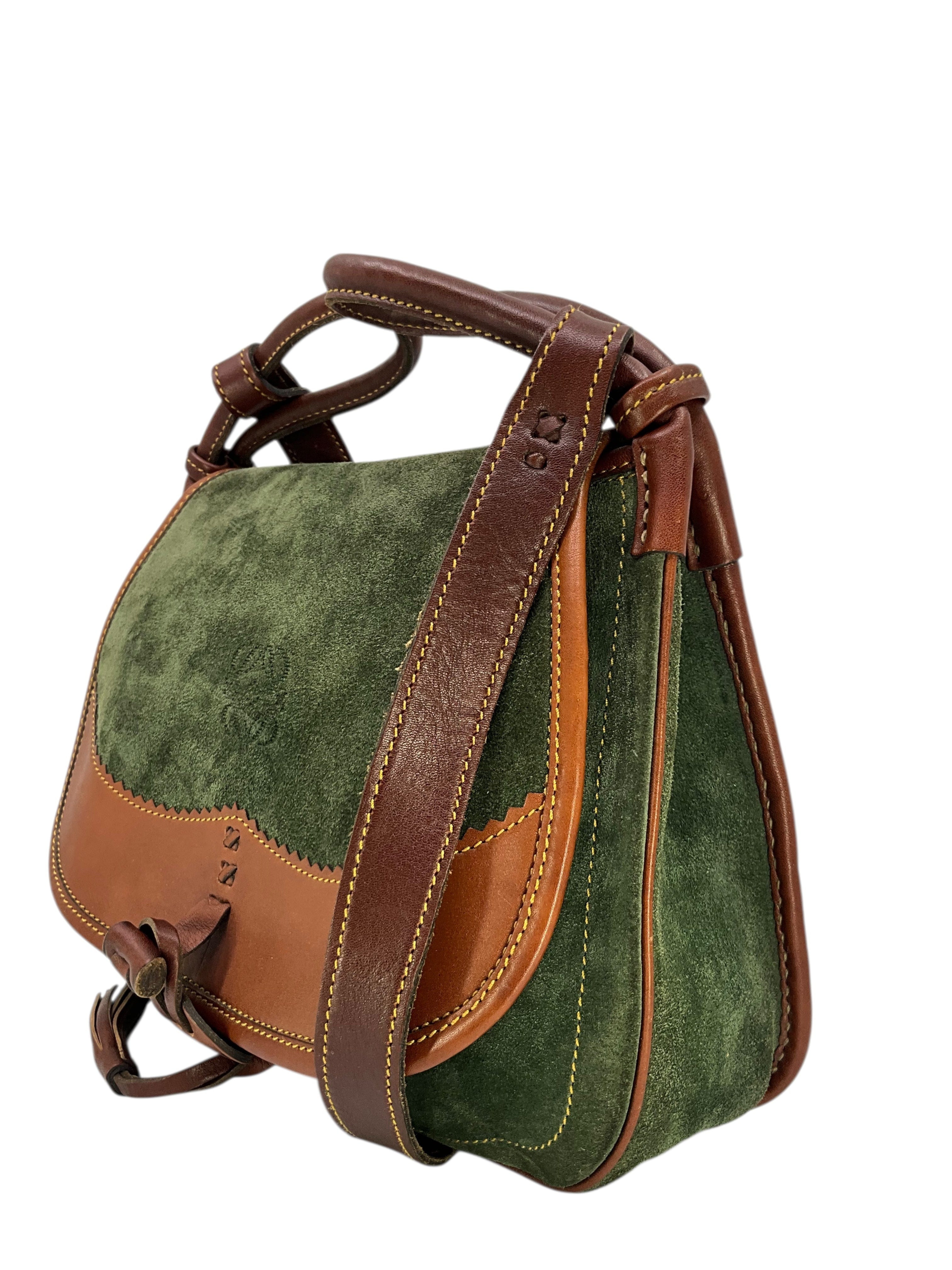 Loewe Vintage Suede Saddle Bag