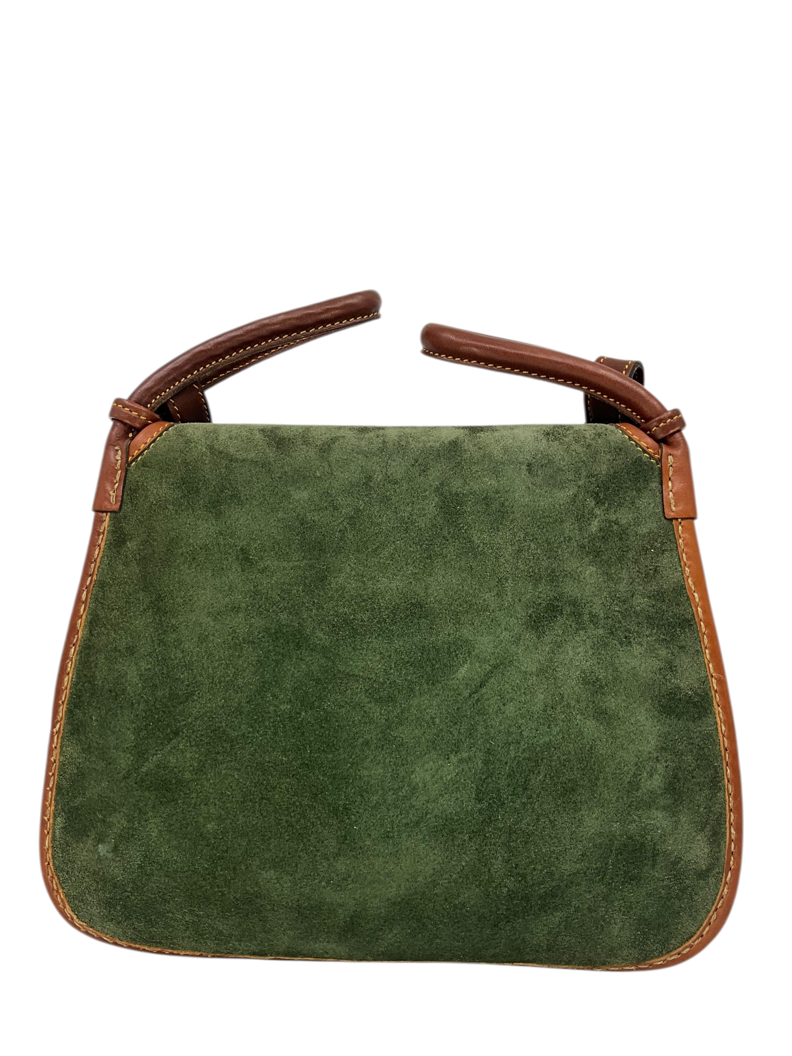 Loewe Vintage Suede Saddle Bag