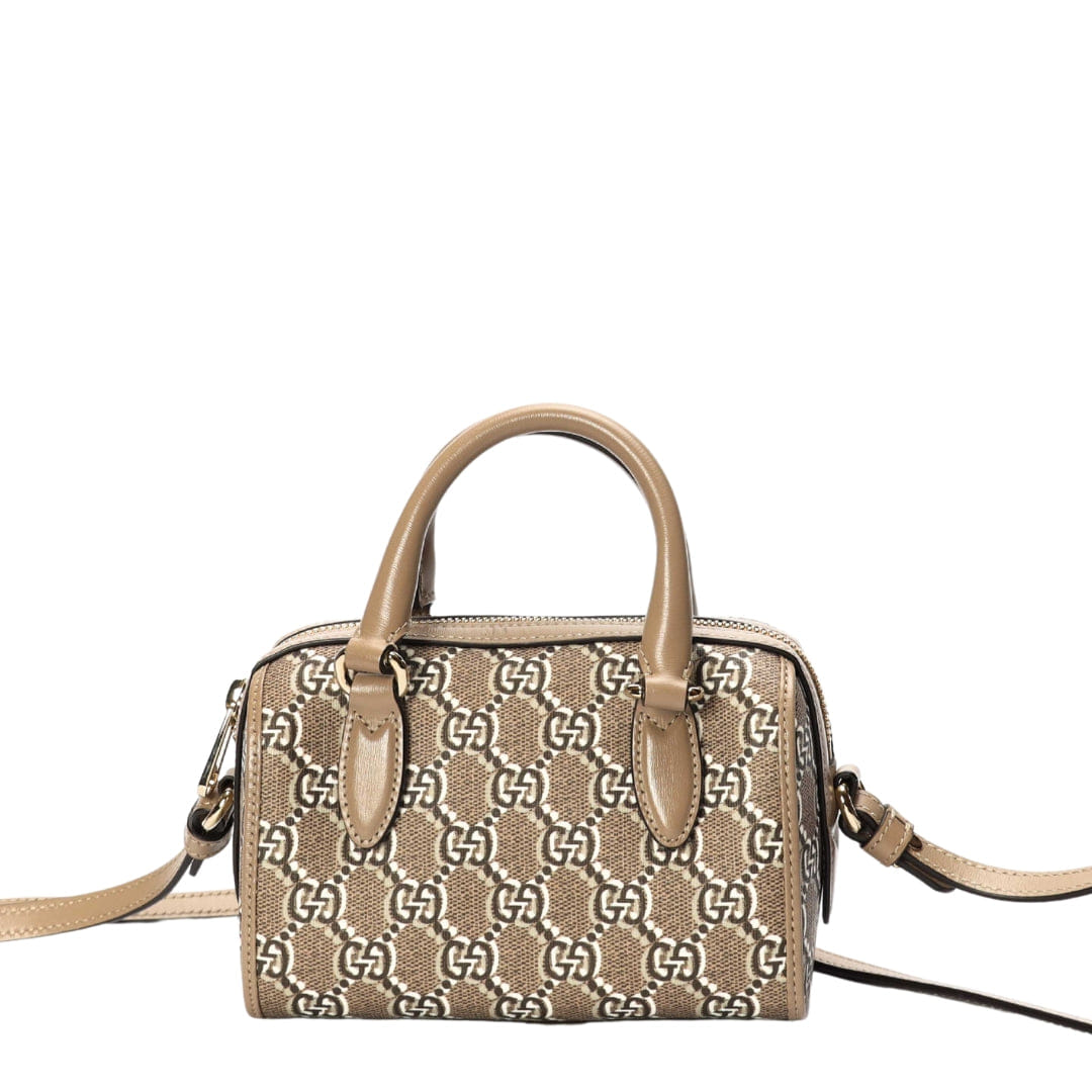 Gucci GG Shadow Monogram Canvas Ophidia Bowler Bag
