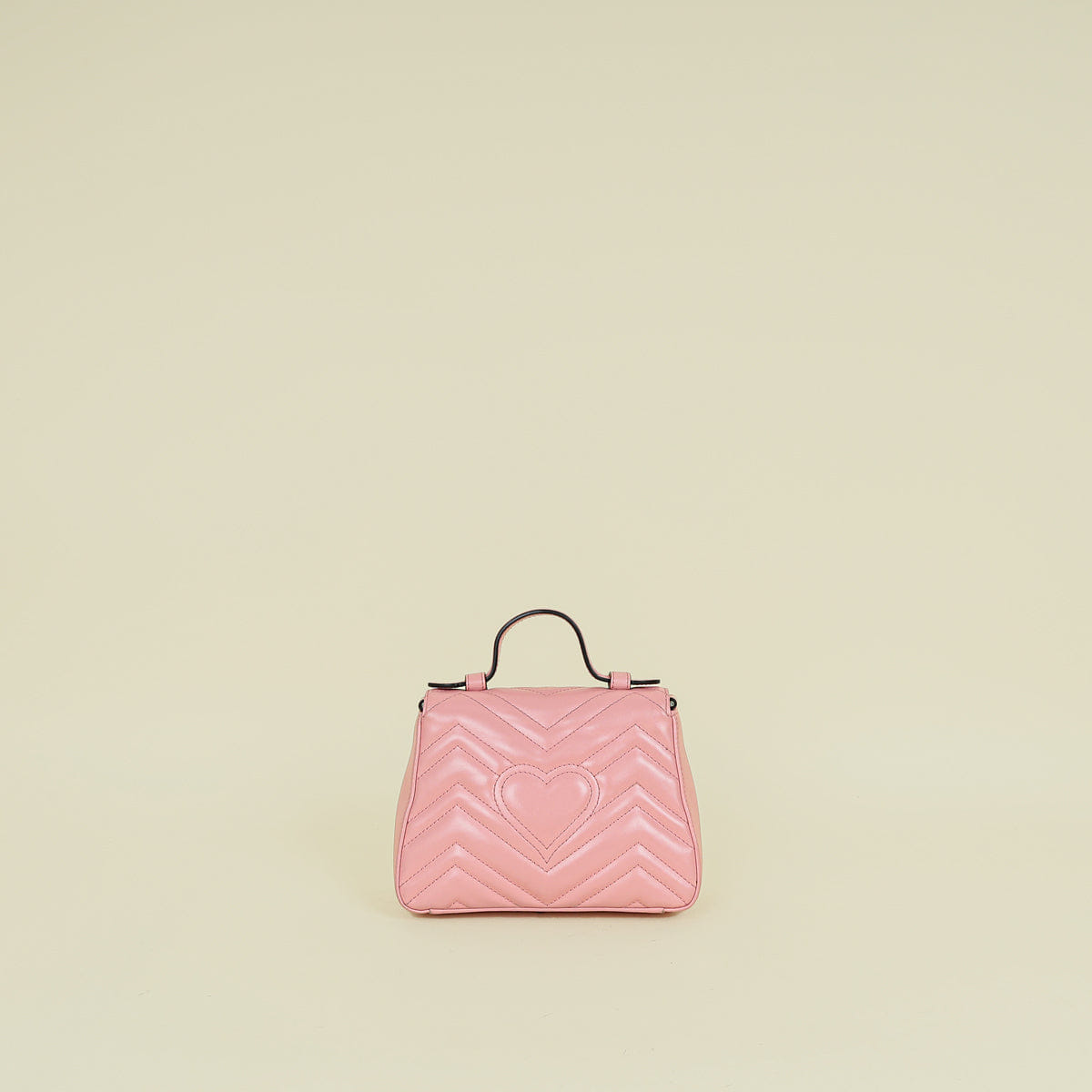 Gucci Pink GG Marmont Top Handle Chain Bag