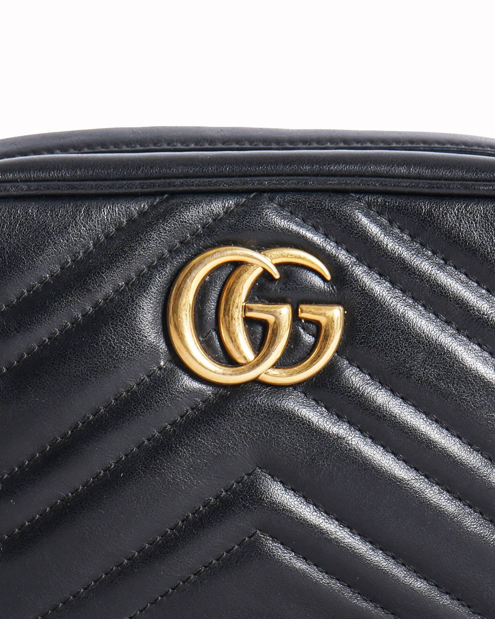 Gucci GG Marmont Small Camera Bag In Black