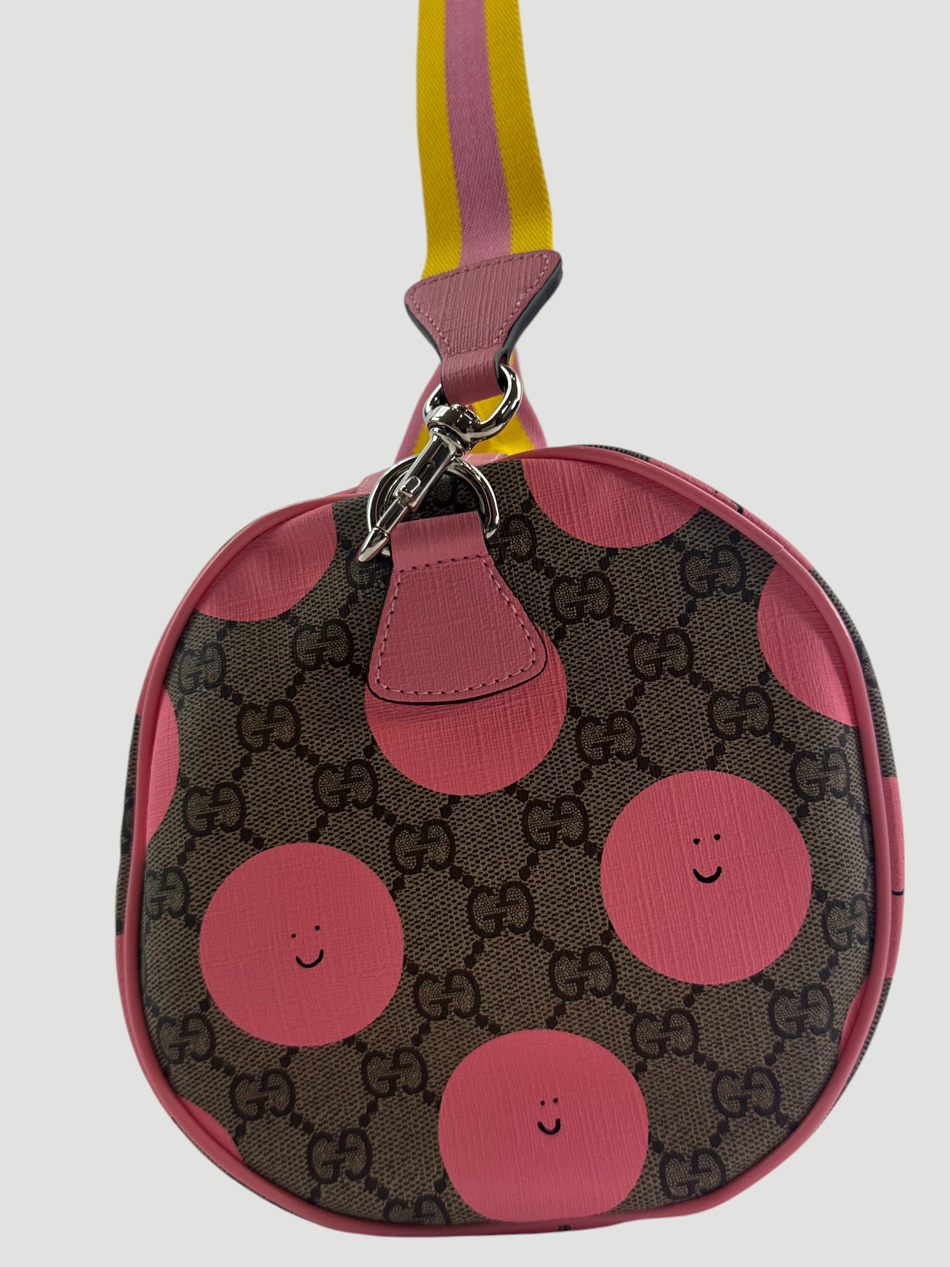 Gucci x Euan Roberts Pink GG Canvas Bowler Bag