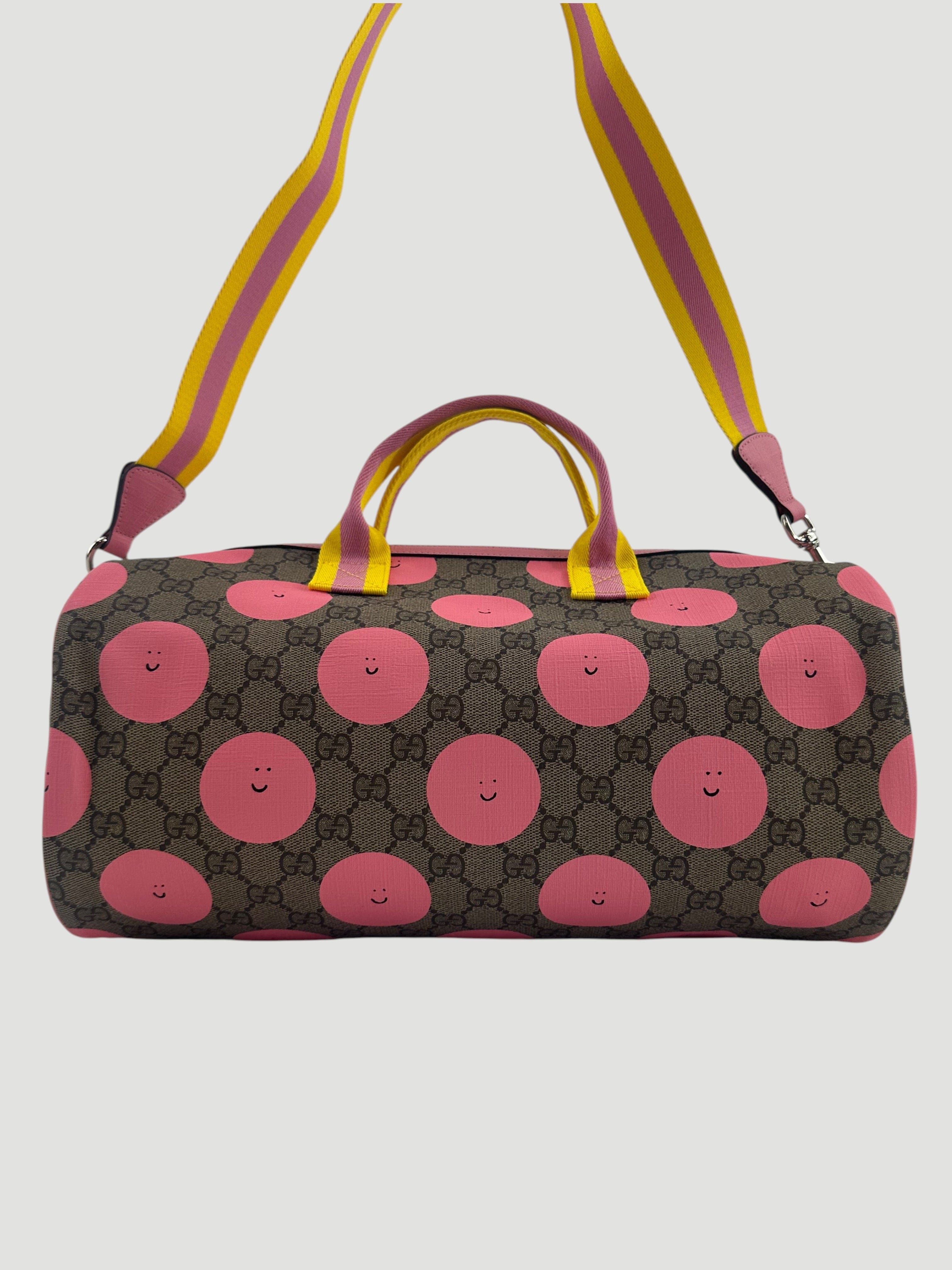 Gucci x Euan Roberts Pink GG Canvas Bowler Bag