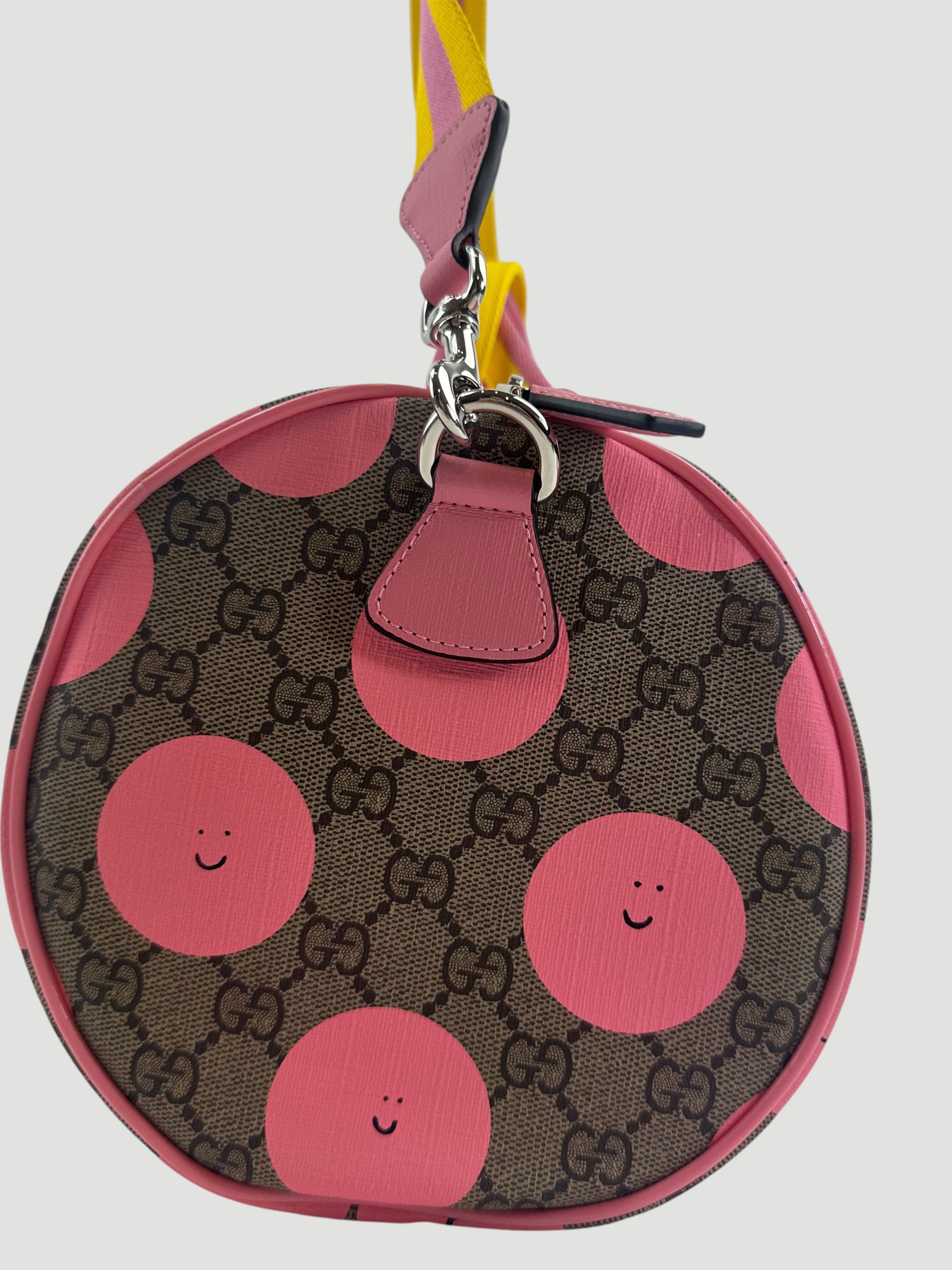 Gucci x Euan Roberts Pink GG Canvas Bowler Bag