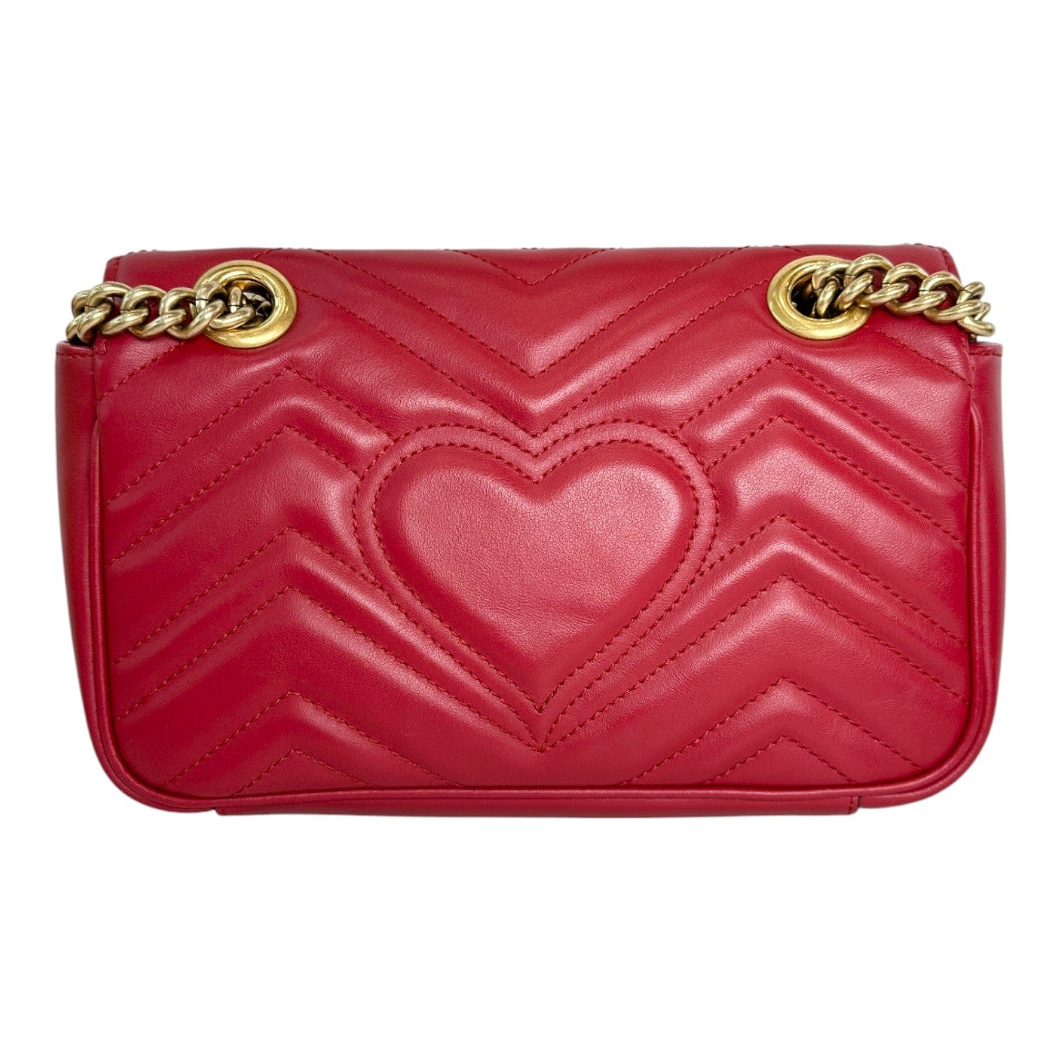 Gucci Marmont Small Red Calfskin Bag