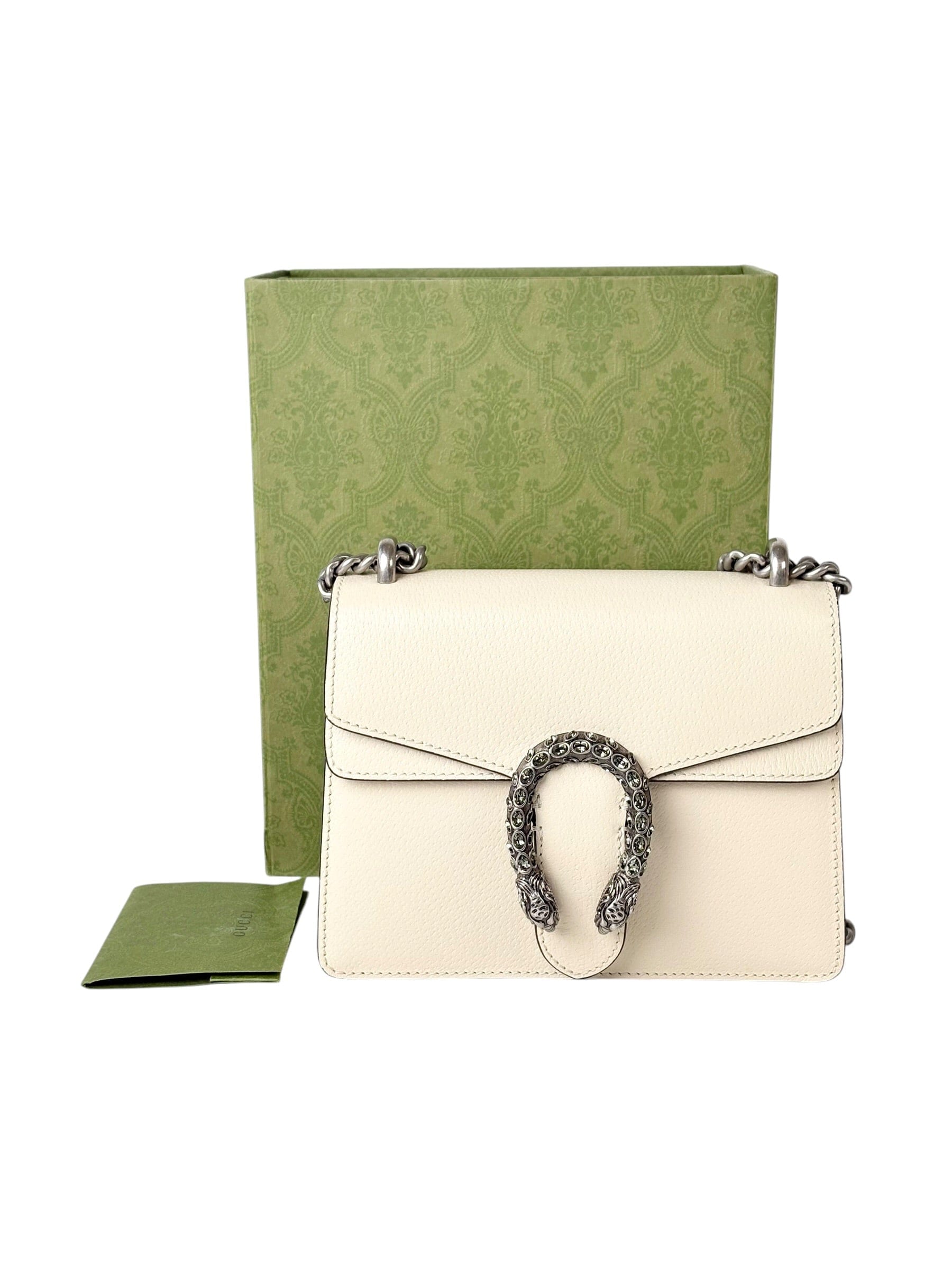 Gucci White Mini Leather Dionysus
