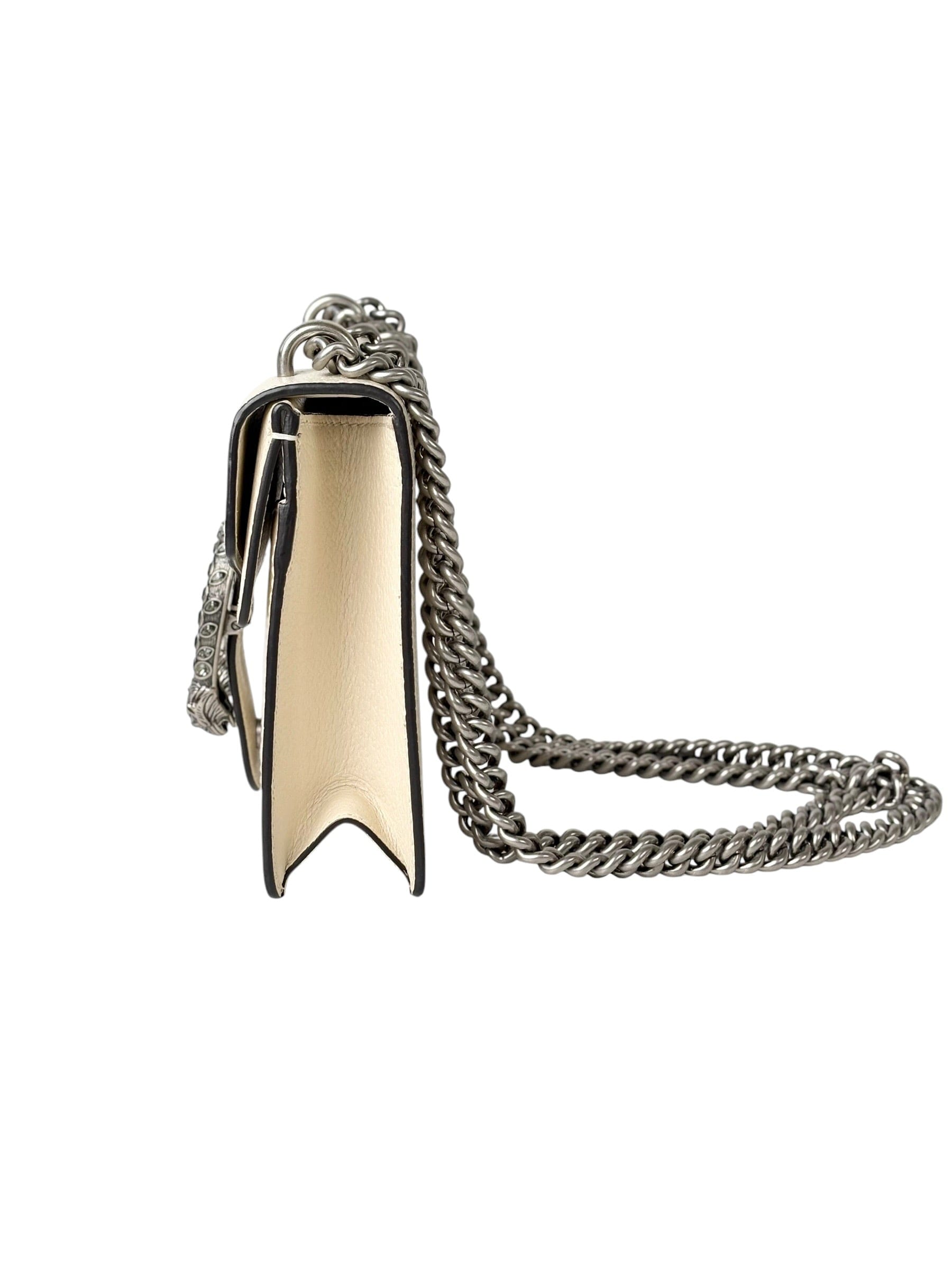 Gucci White Mini Leather Dionysus