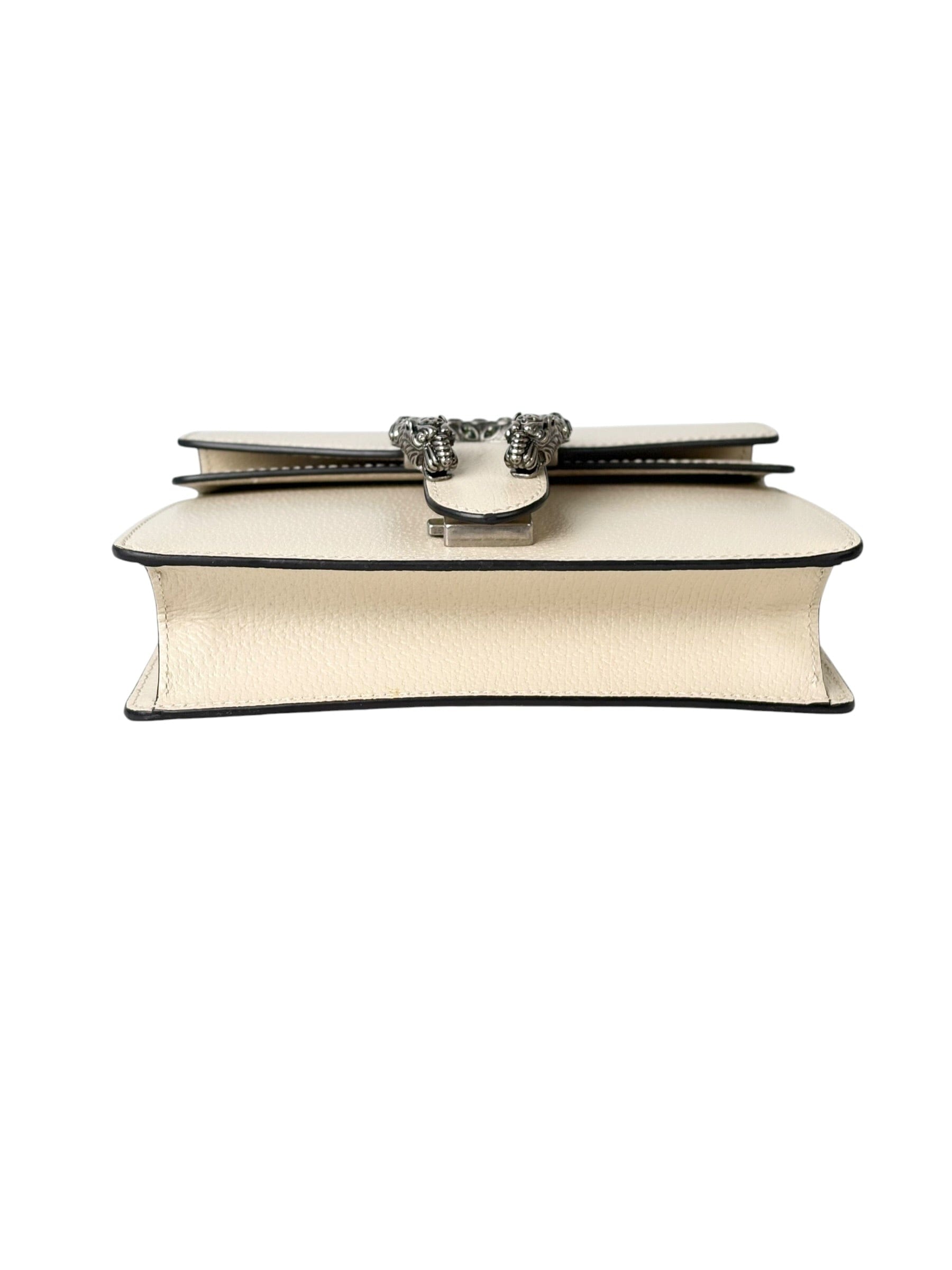 Gucci White Mini Leather Dionysus