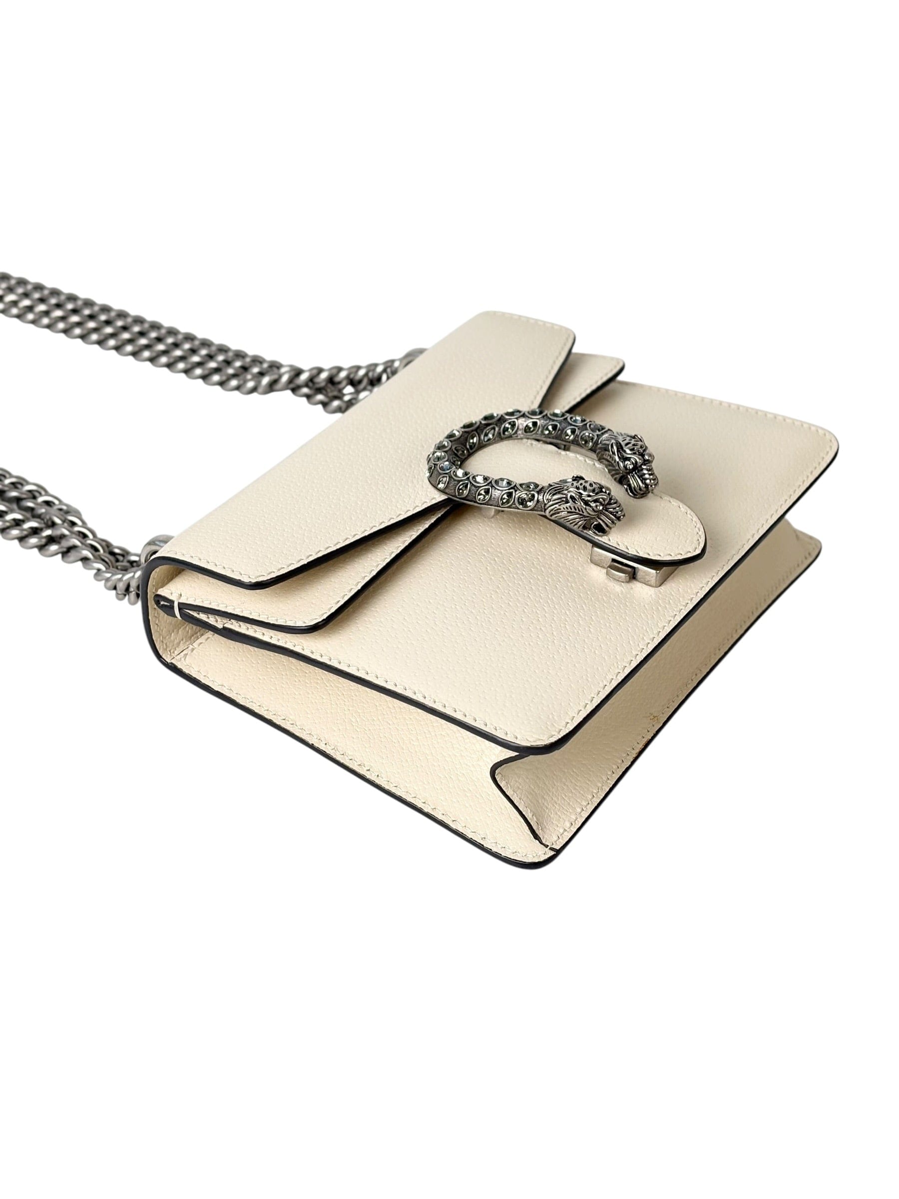 Gucci White Mini Leather Dionysus