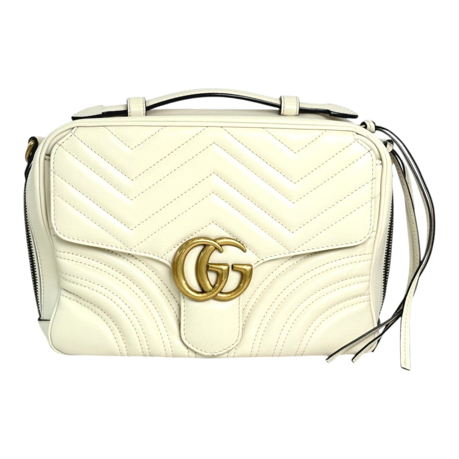 Gucci Marmont Camera White Bag