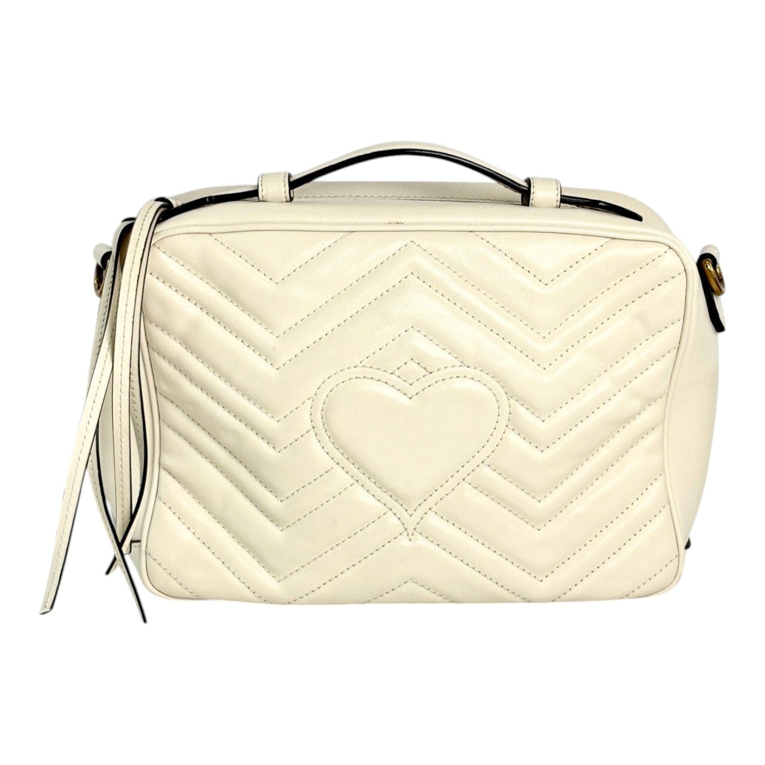 Gucci Marmont Camera White Bag