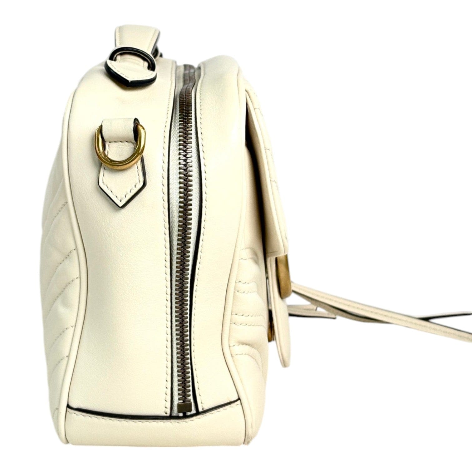 Gucci Marmont Camera White Bag