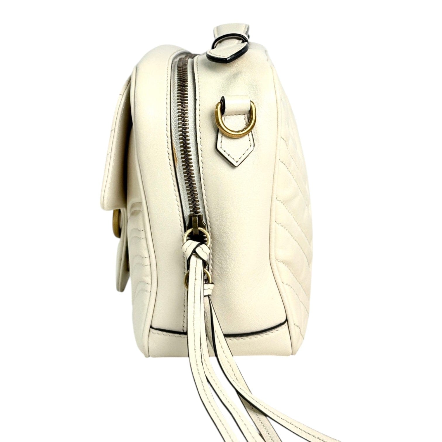 Gucci Marmont Camera White Bag