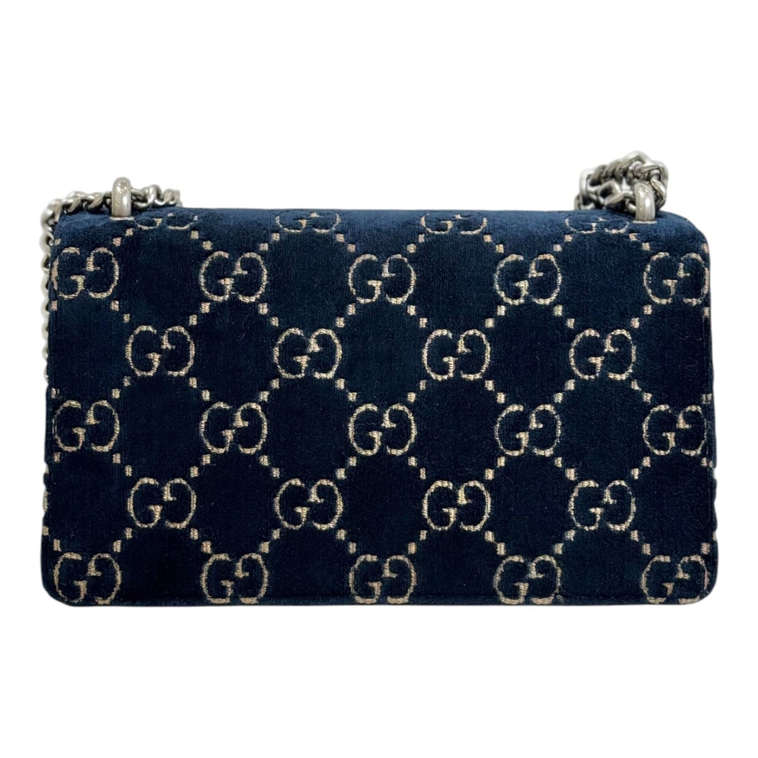 Gucci Dionysus Small Blue/Black Suede with Crystal Bag