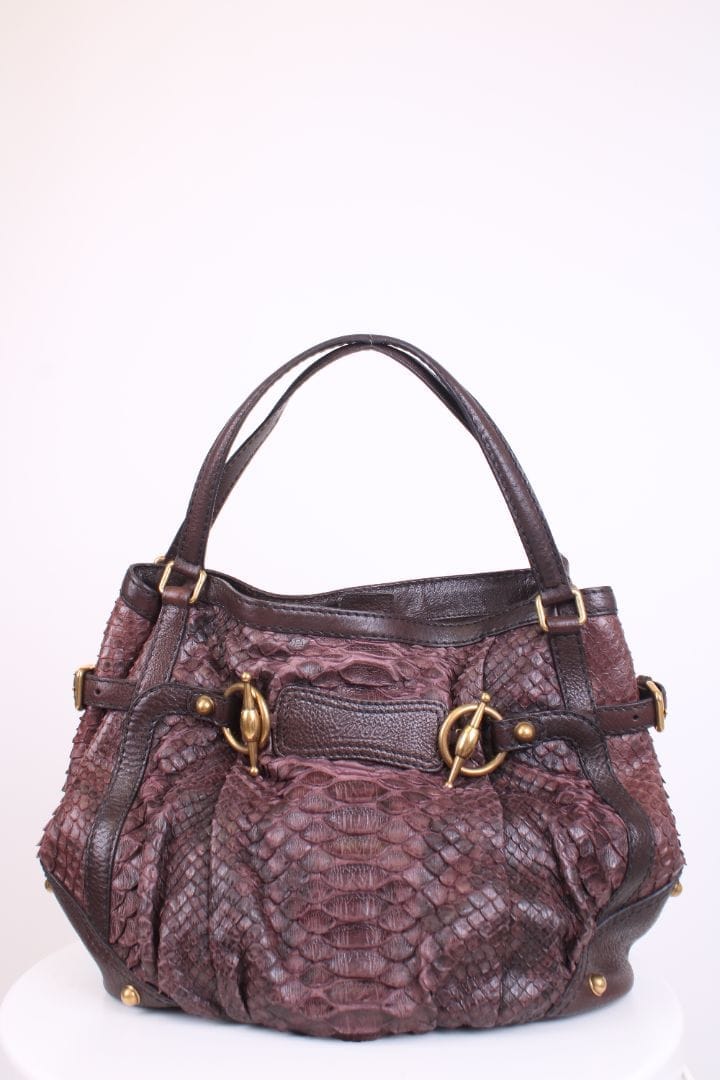 Gucci Jockey Hobo Aubergine
