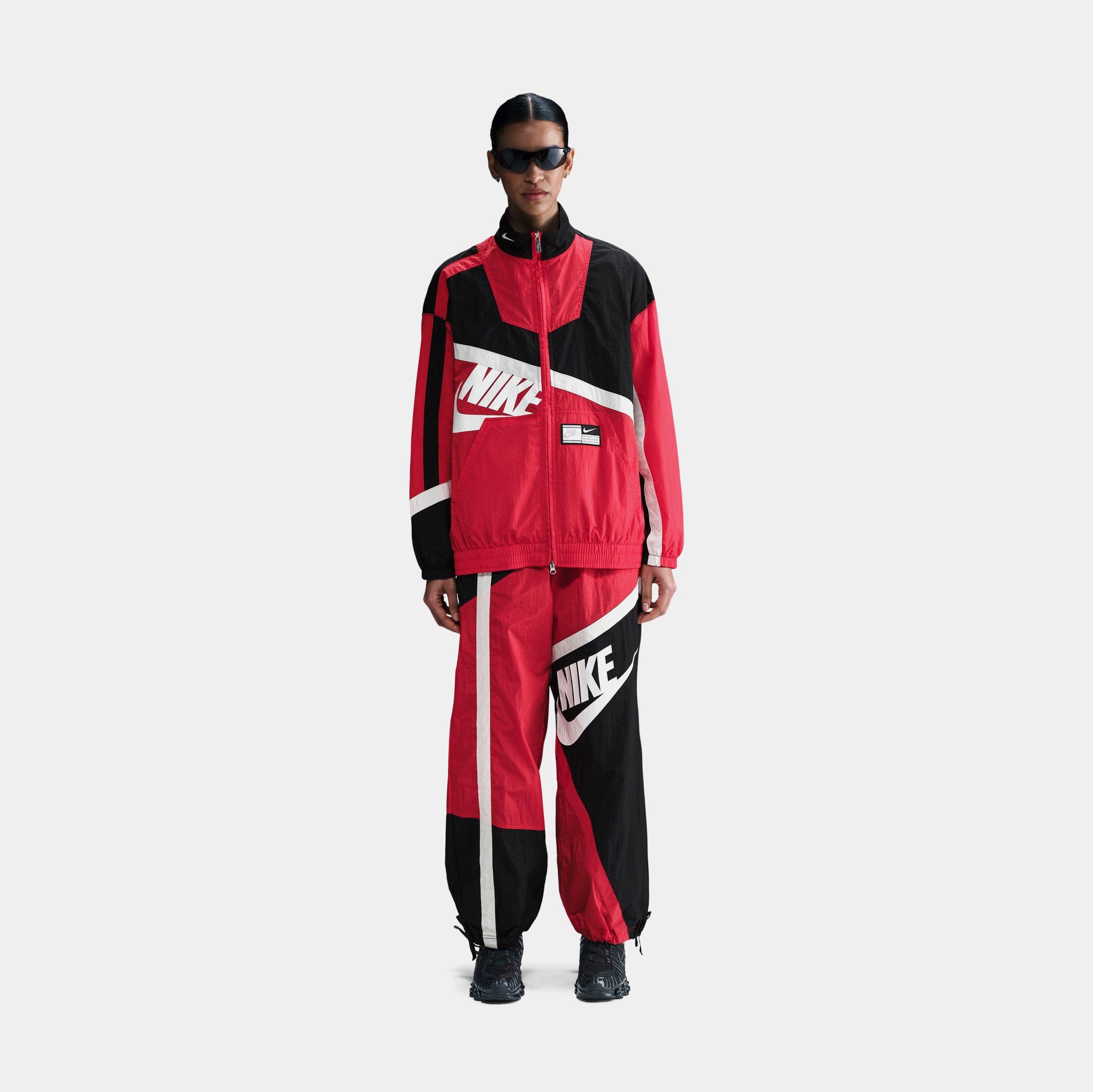 Nike NSW Oversized Woven Womens Jacket (Red/Black)