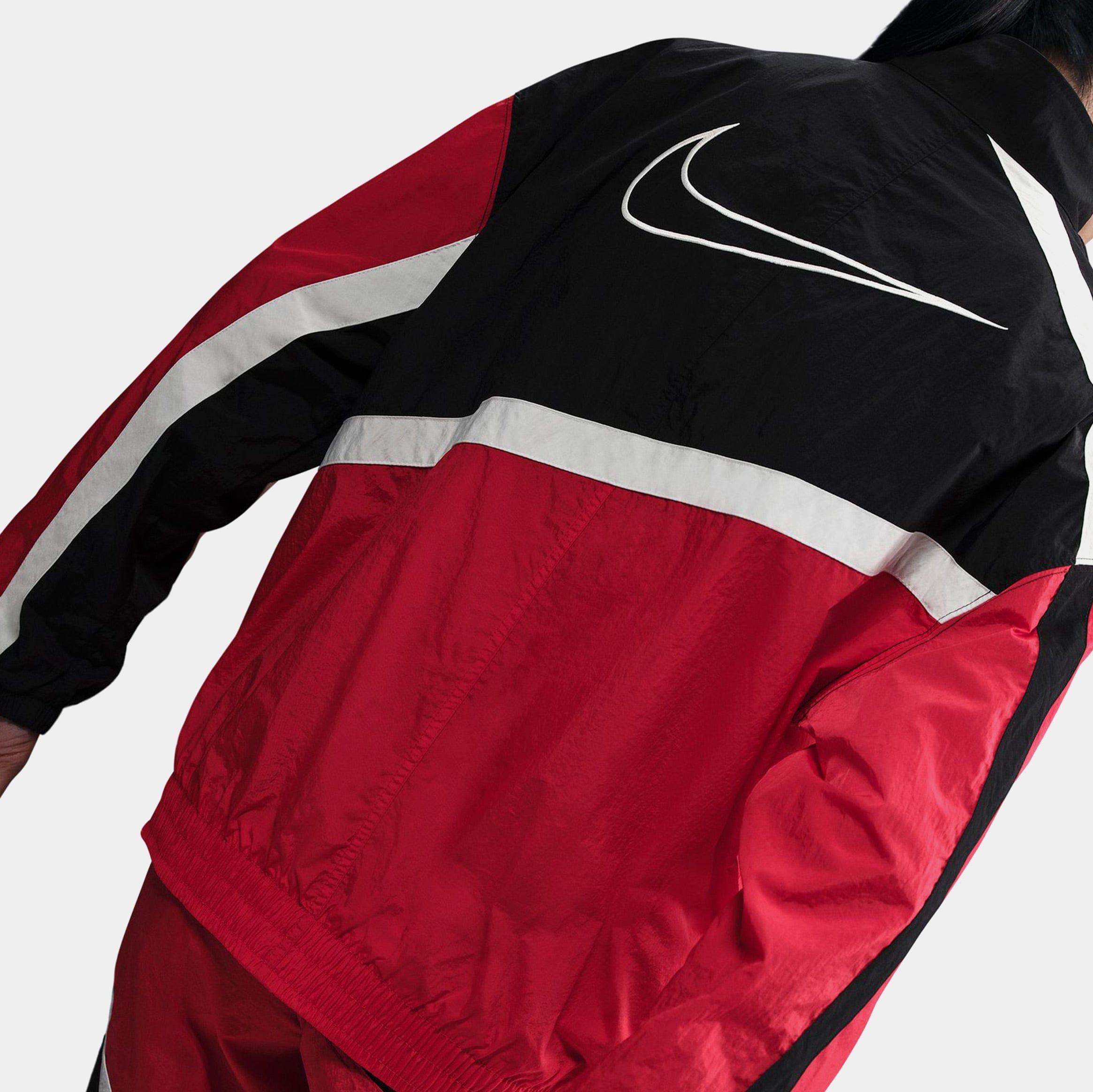 Nike NSW Oversized Woven Womens Jacket (Red/Black)
