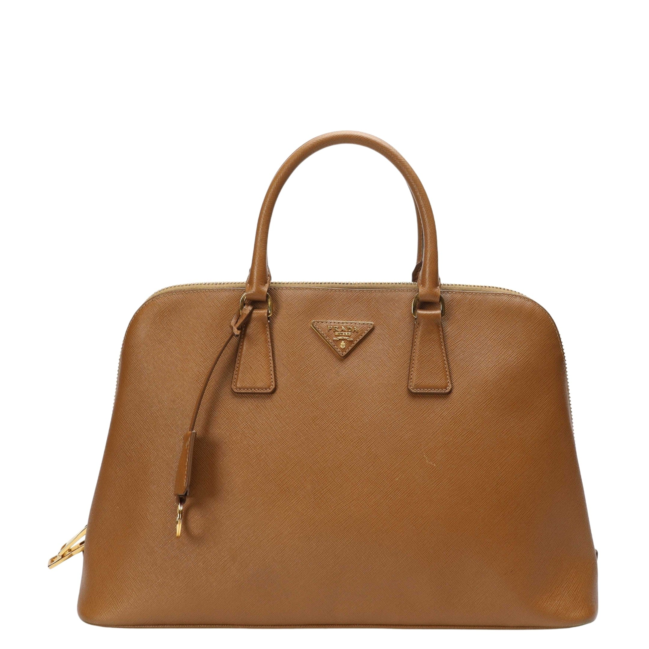 Prada Caramel Promenade Large Satchel