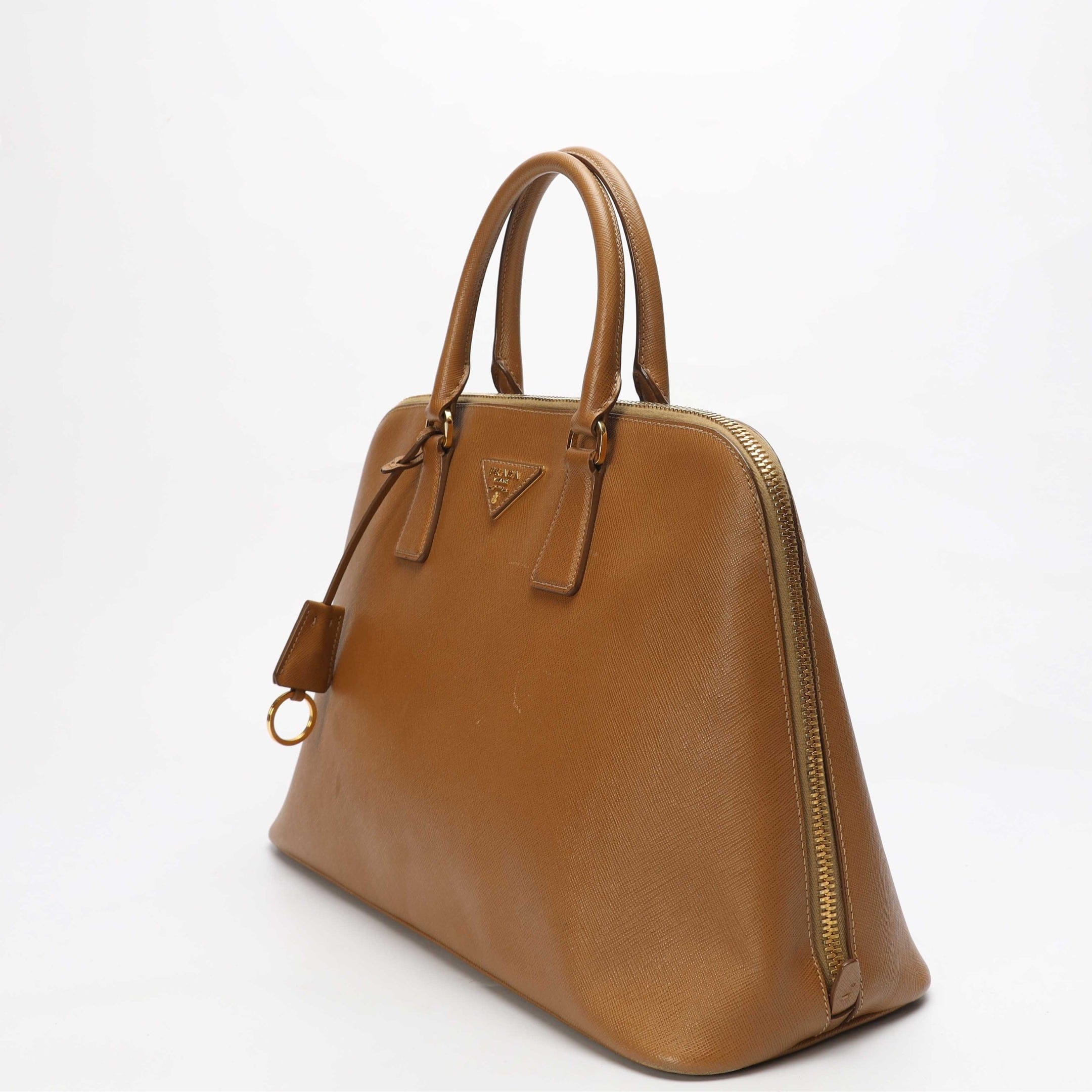 Prada Caramel Promenade Large Satchel