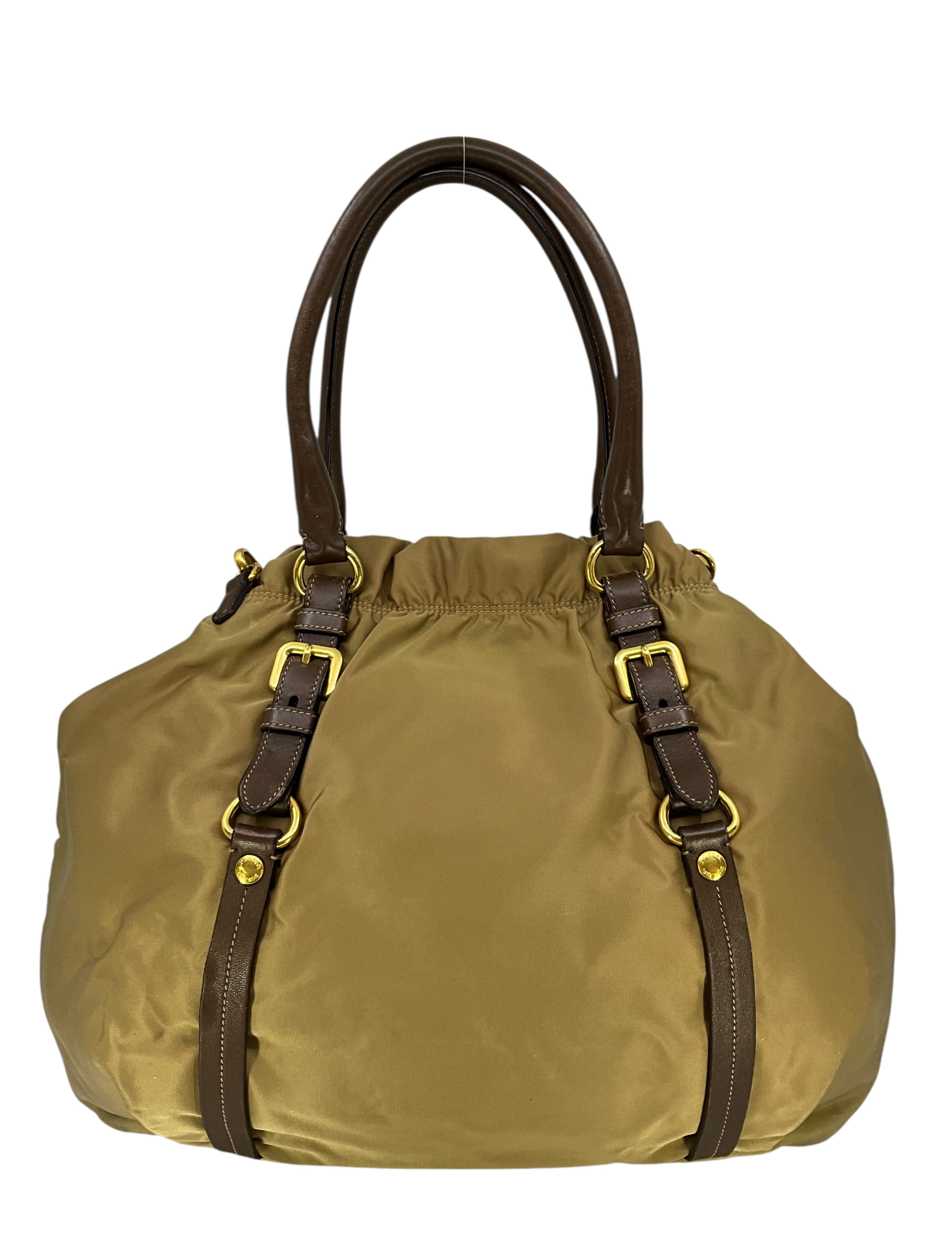 Prada Tessuto Nylon Logo Hobo Bag