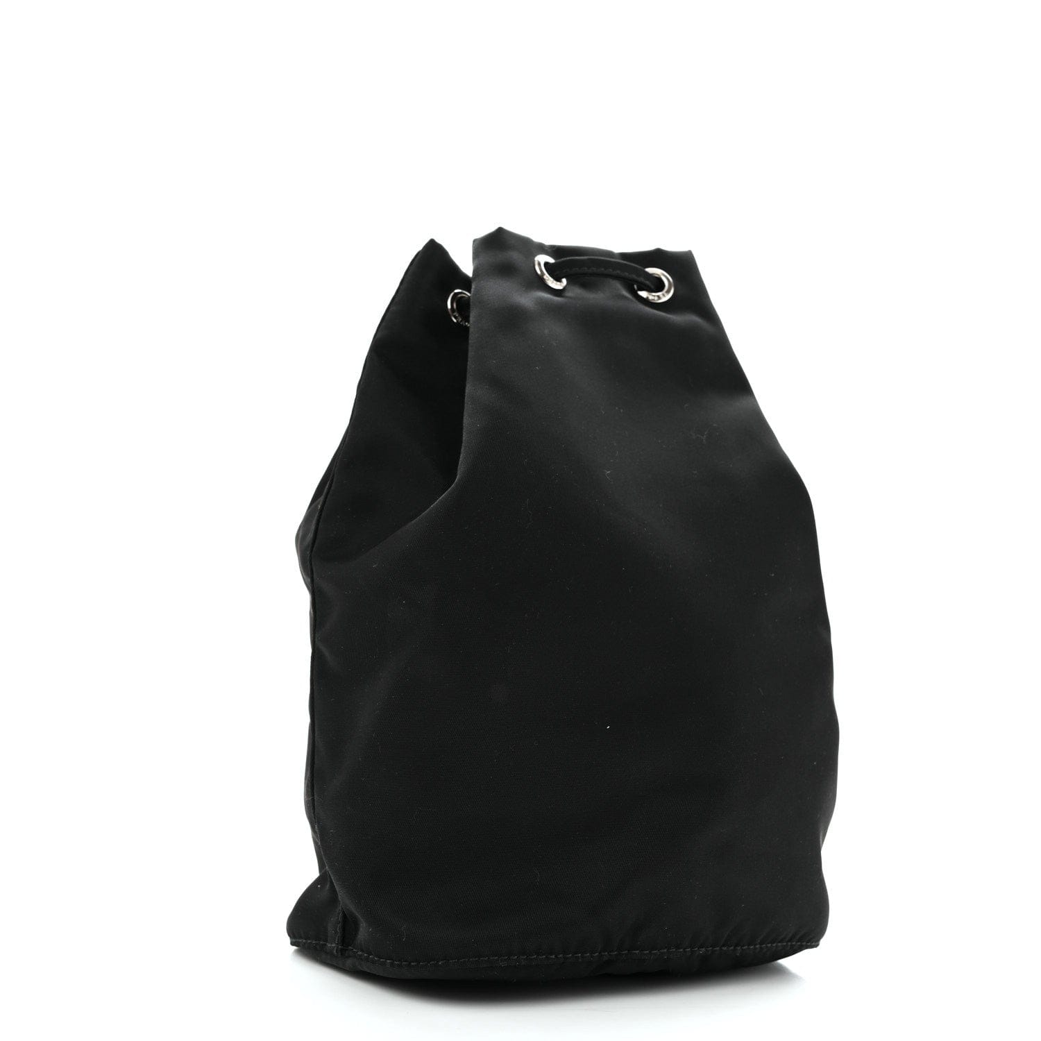 Prada Nylon Vela Drawstring Pouch Black