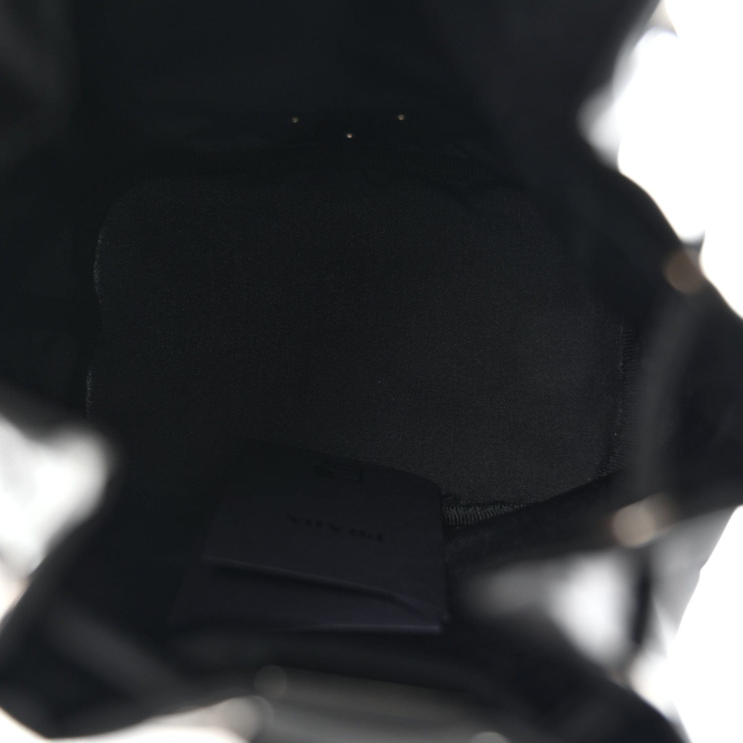 Prada Nylon Vela Drawstring Pouch Black