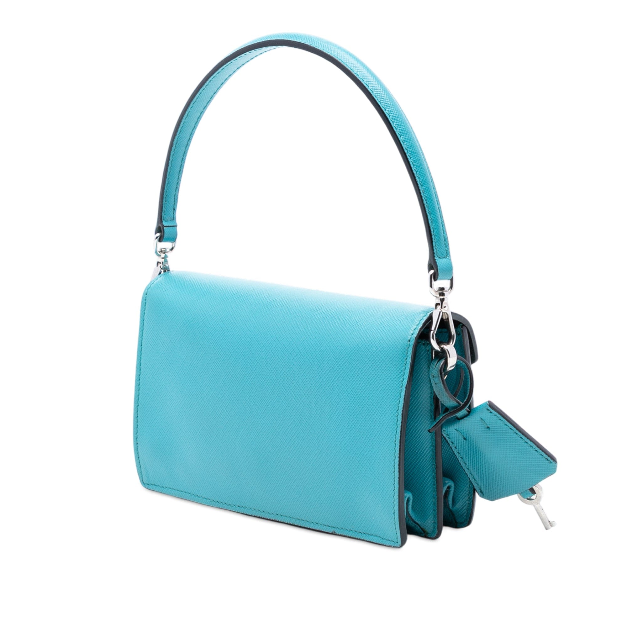 Prada Saffiano Lux Sound Lock Satchel