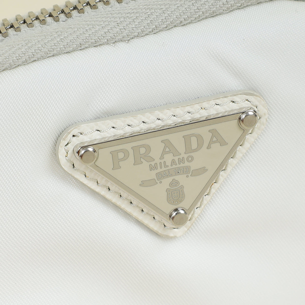 Prada White Re - Nylon Pouch Belt