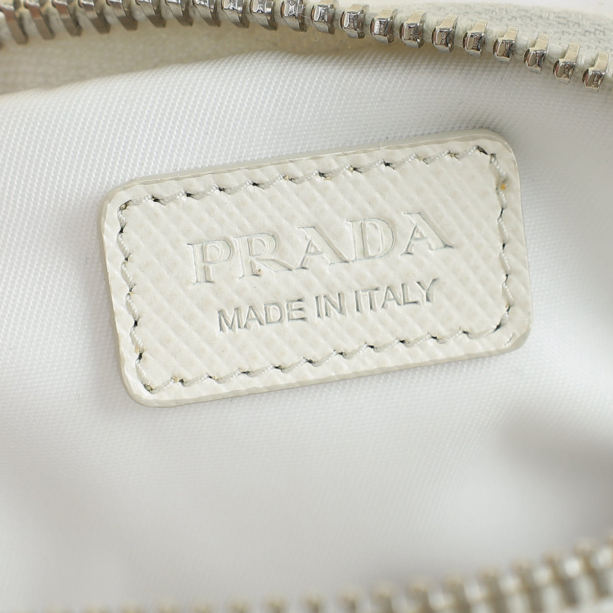 Prada White Re - Nylon Pouch Belt