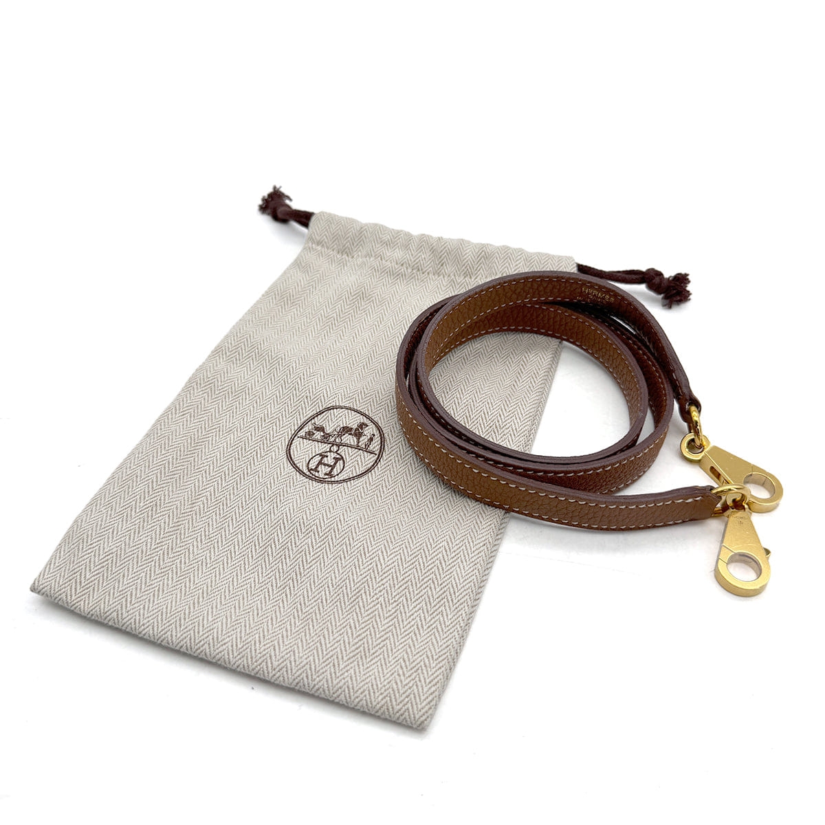 HERMES KELLY BOLIDE GOLD TAURILLON CLEMENCE SHOULDER STRAP GOLD HARDWARE 90309658