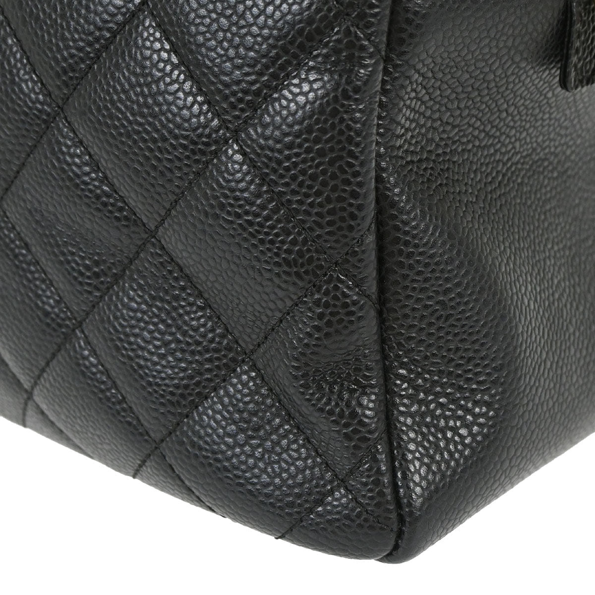 Chanel 2008 - 2009 Black Caviar Skin Petite Timeless Tote PTT Chain Handbag