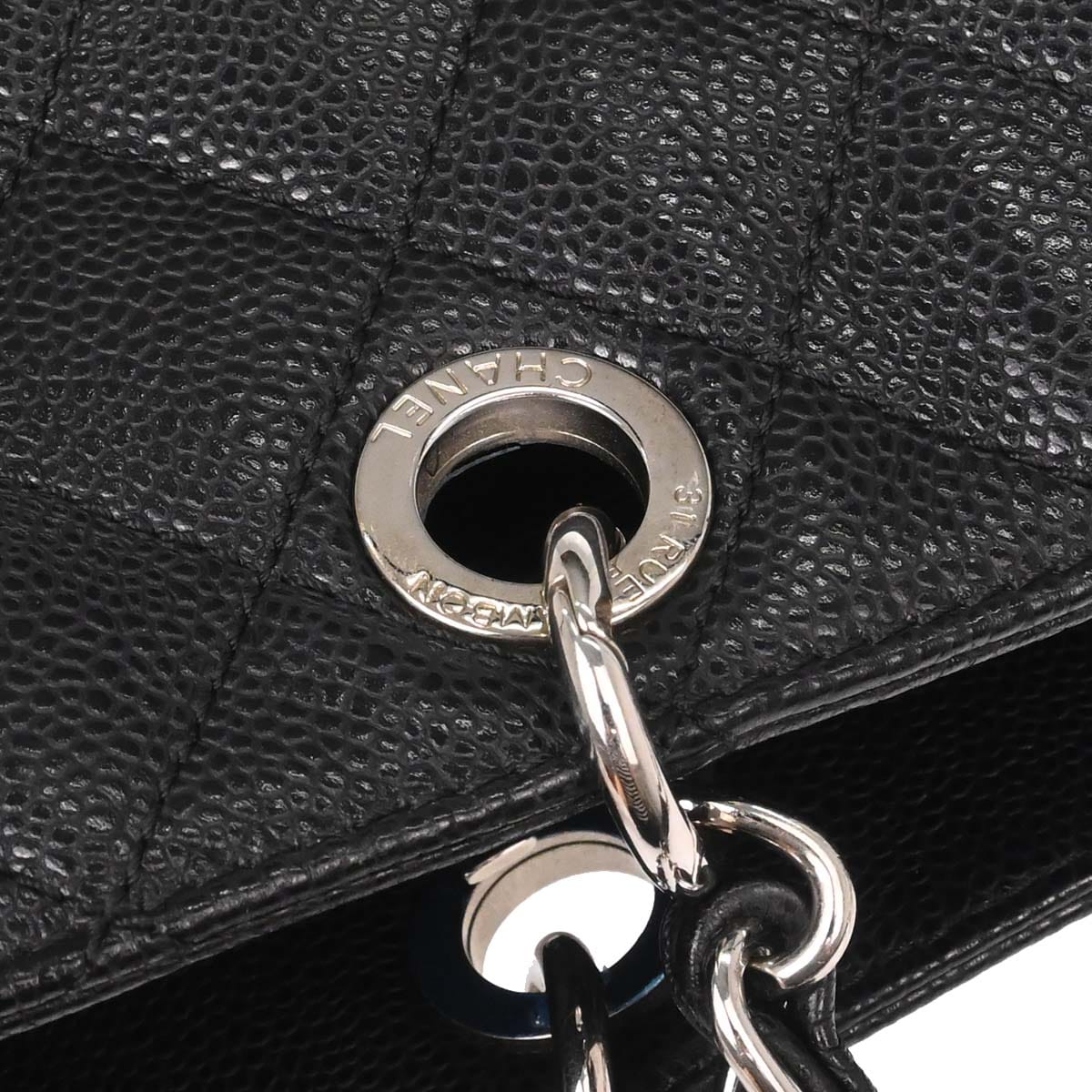 Chanel 2012 - 2013 Black Caviar Caviar Petite Shopping Tote XL PST Tote Handbag