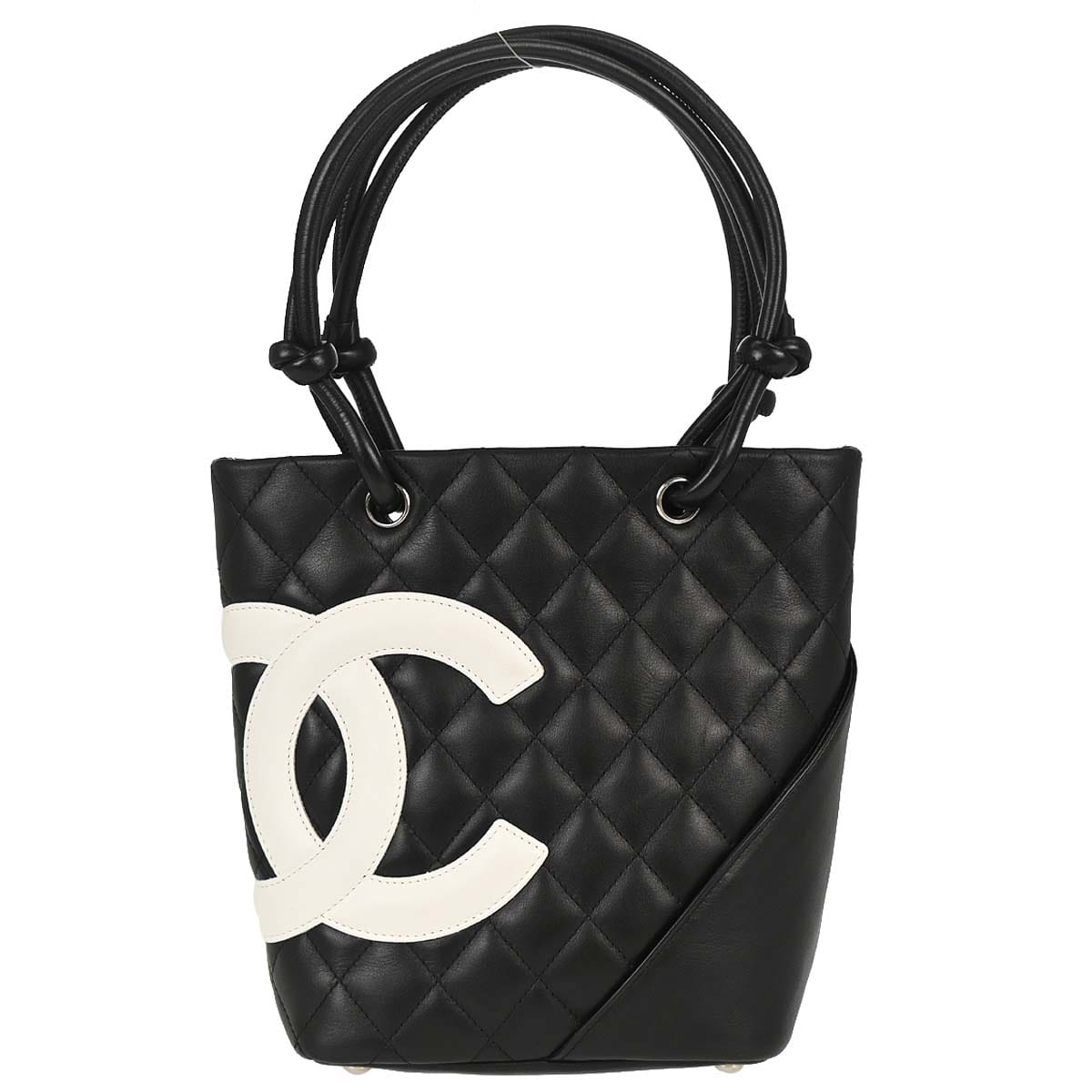 Chanel 2004 - 2005 Black Calfskin Cambon Ligne Tote Handbag