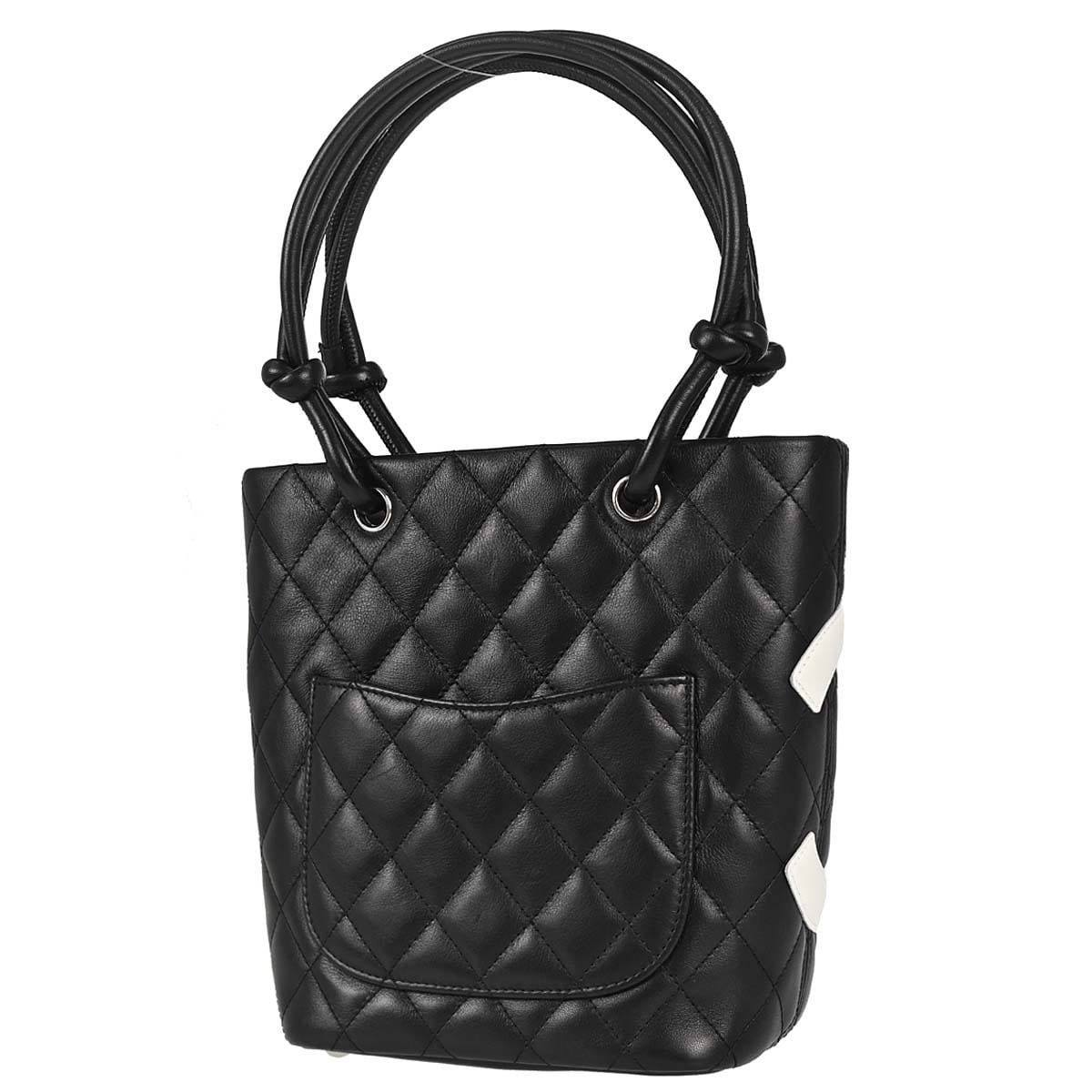 Chanel 2004 - 2005 Black Calfskin Cambon Ligne Tote Handbag