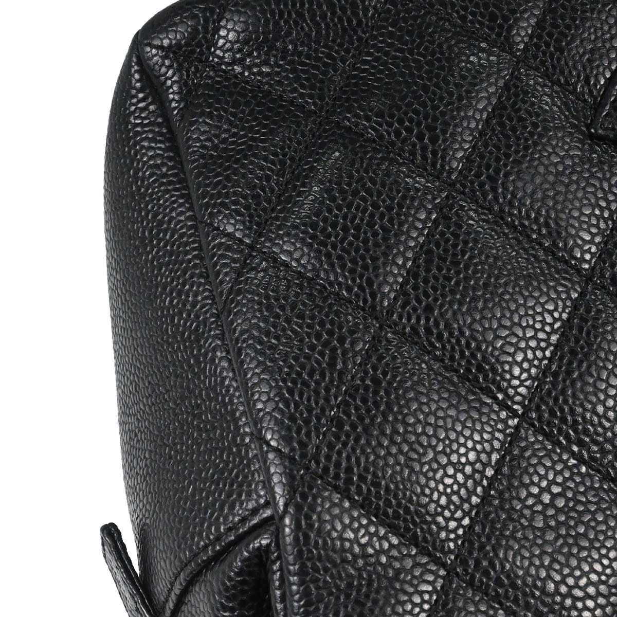 Chanel 2002 - 2003 Black Caviar Skin Petite Timeless Tote PTT Chain Handbag
