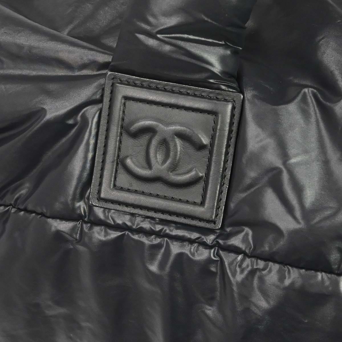 Chanel 2009 - 2010 Black Nylon Coco Cocoon 2way Shoulder Tote Bag