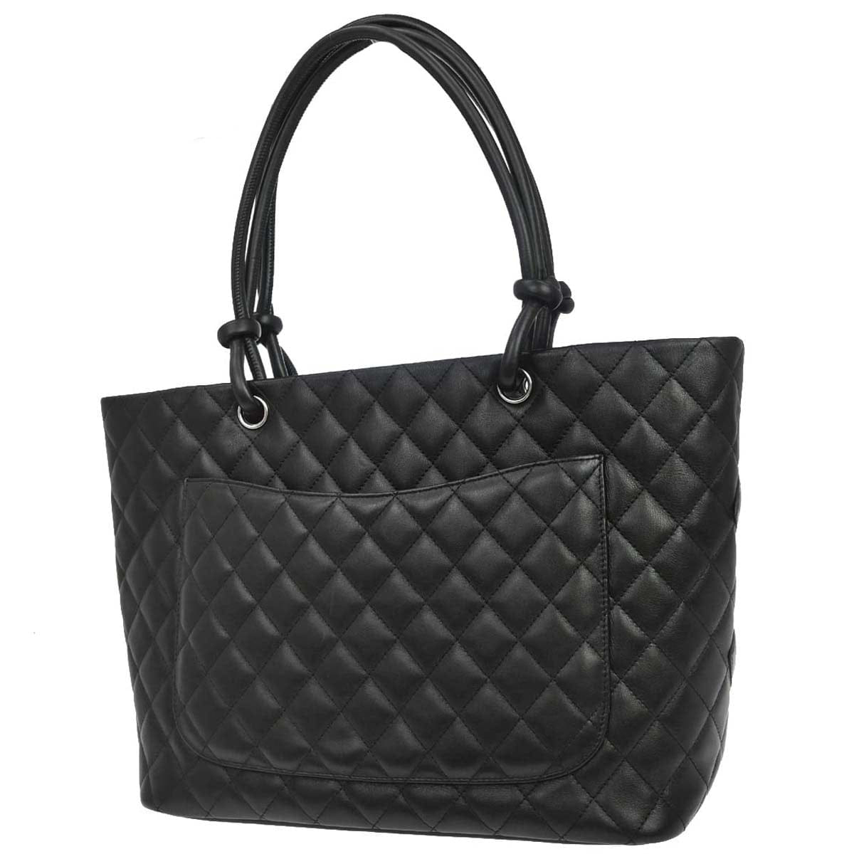 Chanel 2009 - 2010 Black Calfskin Cambon Ligne Tote Handbag