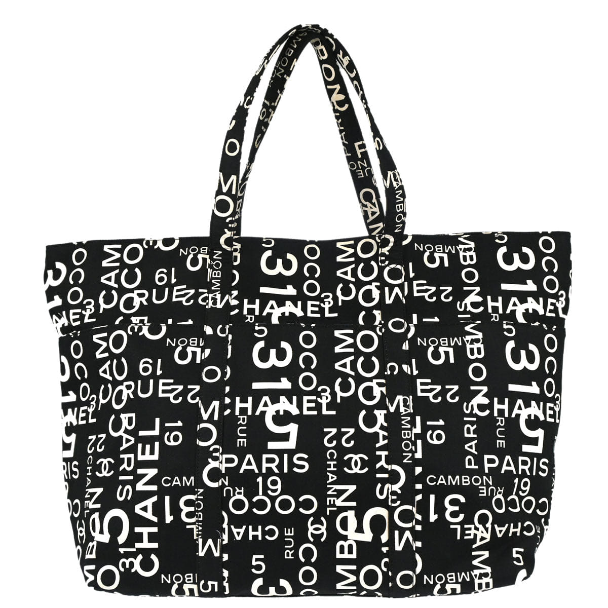 Chanel 2002 - 2003 Black Canvas By Sea Tote Bag