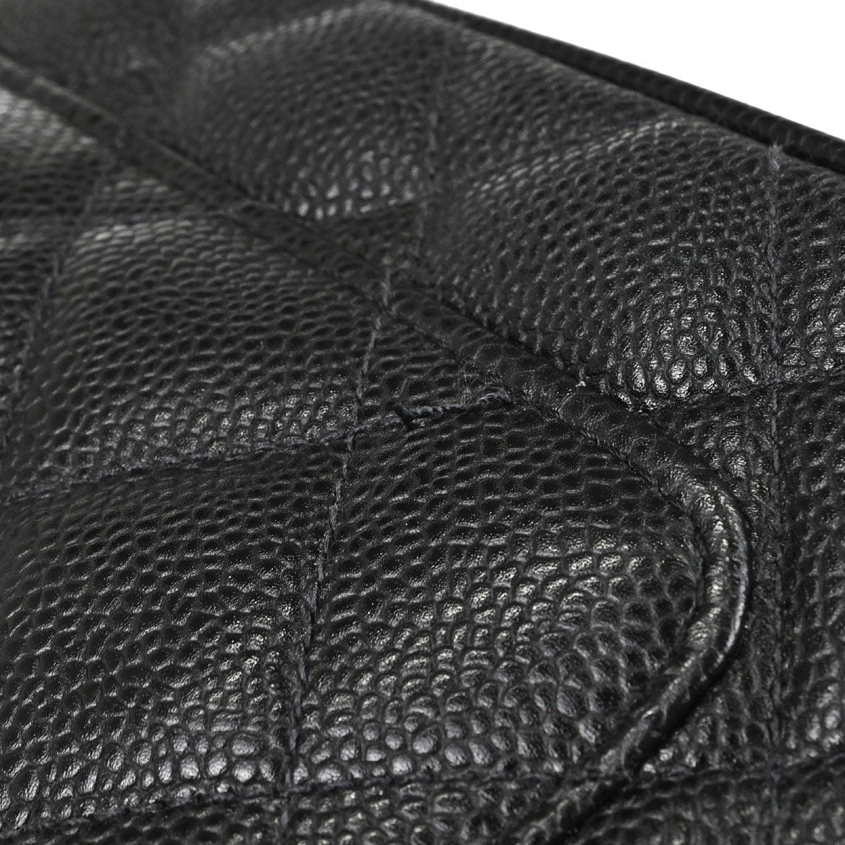 Chanel 2005 - 2006 Black Caviar Skin Medallion Tote Handbag