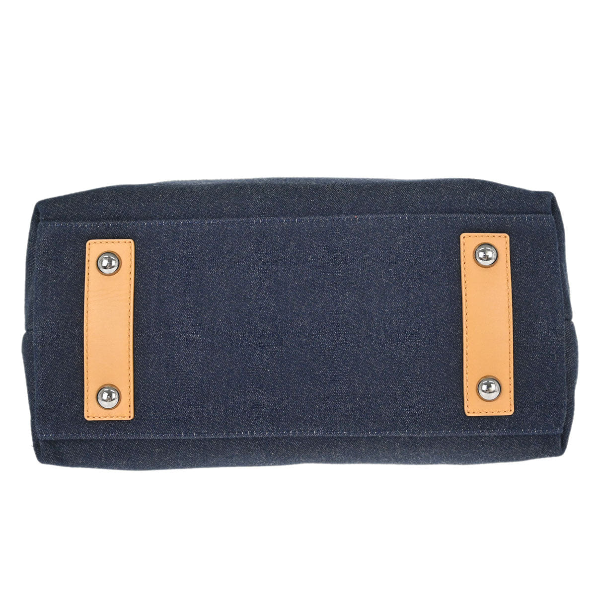 Chanel 2014 Navy Denim Small Deauville Shopping Tote 2way Handbag