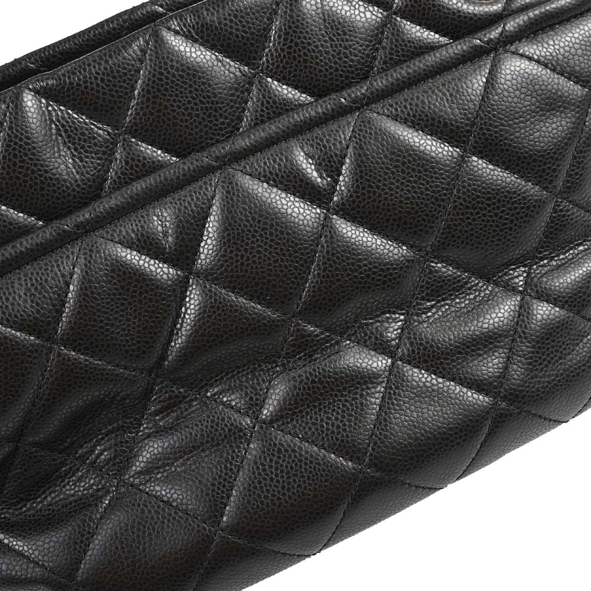 Chanel 2012 - 2013 Black Caviar Skin Timeless CC Chain Tote Bag