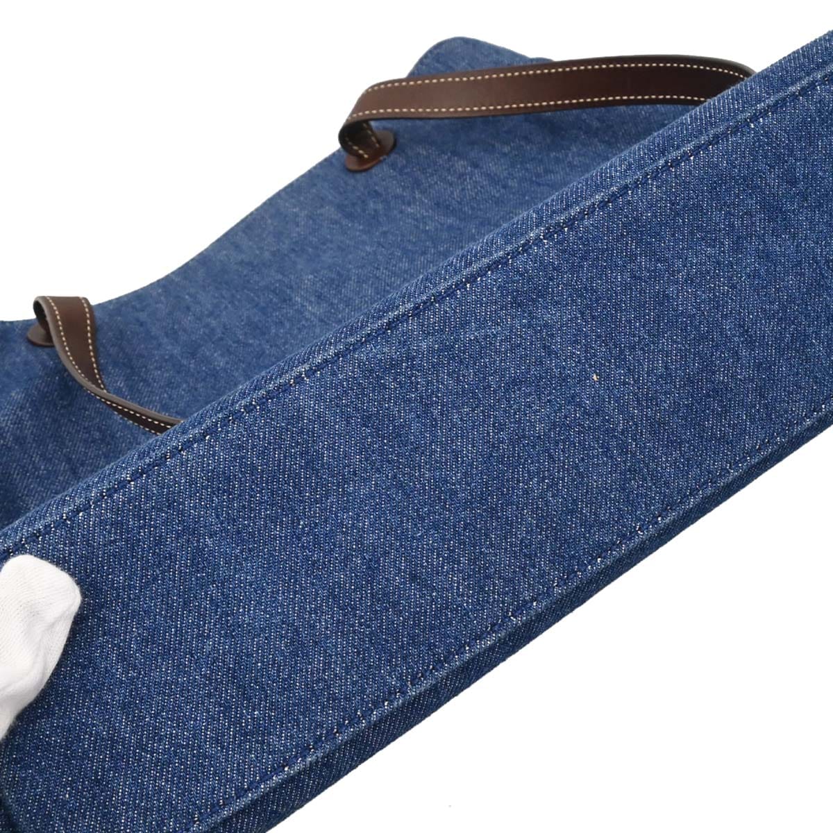 Chanel 1997 - 1999 Blue Denim Tote Handbag