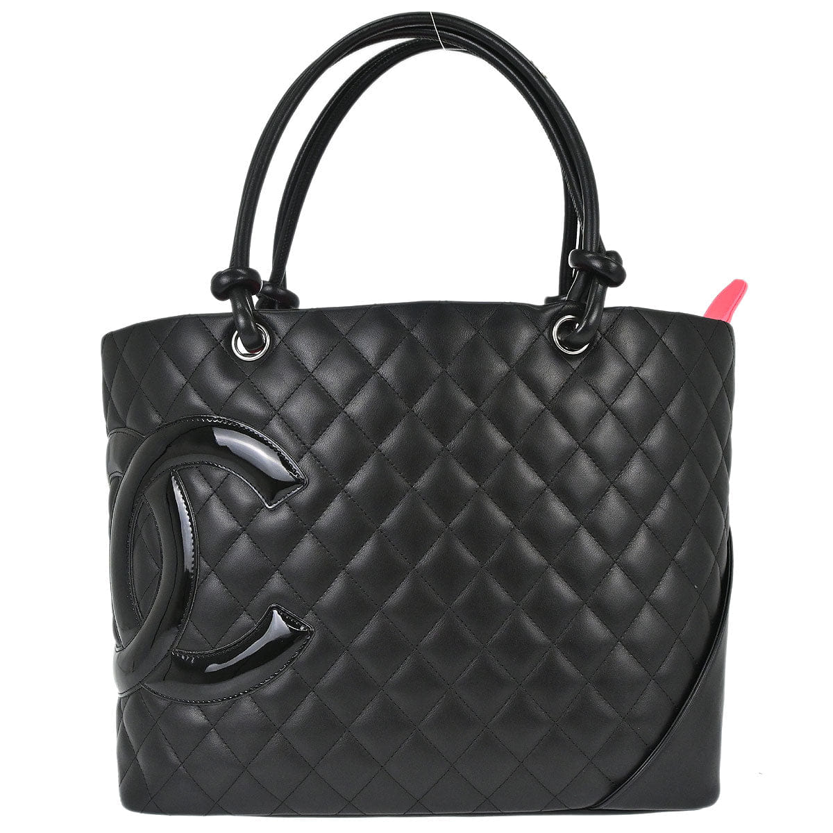 Chanel 2006 - 2008 Black Calfskin Cambon Ligne Tote Handbag